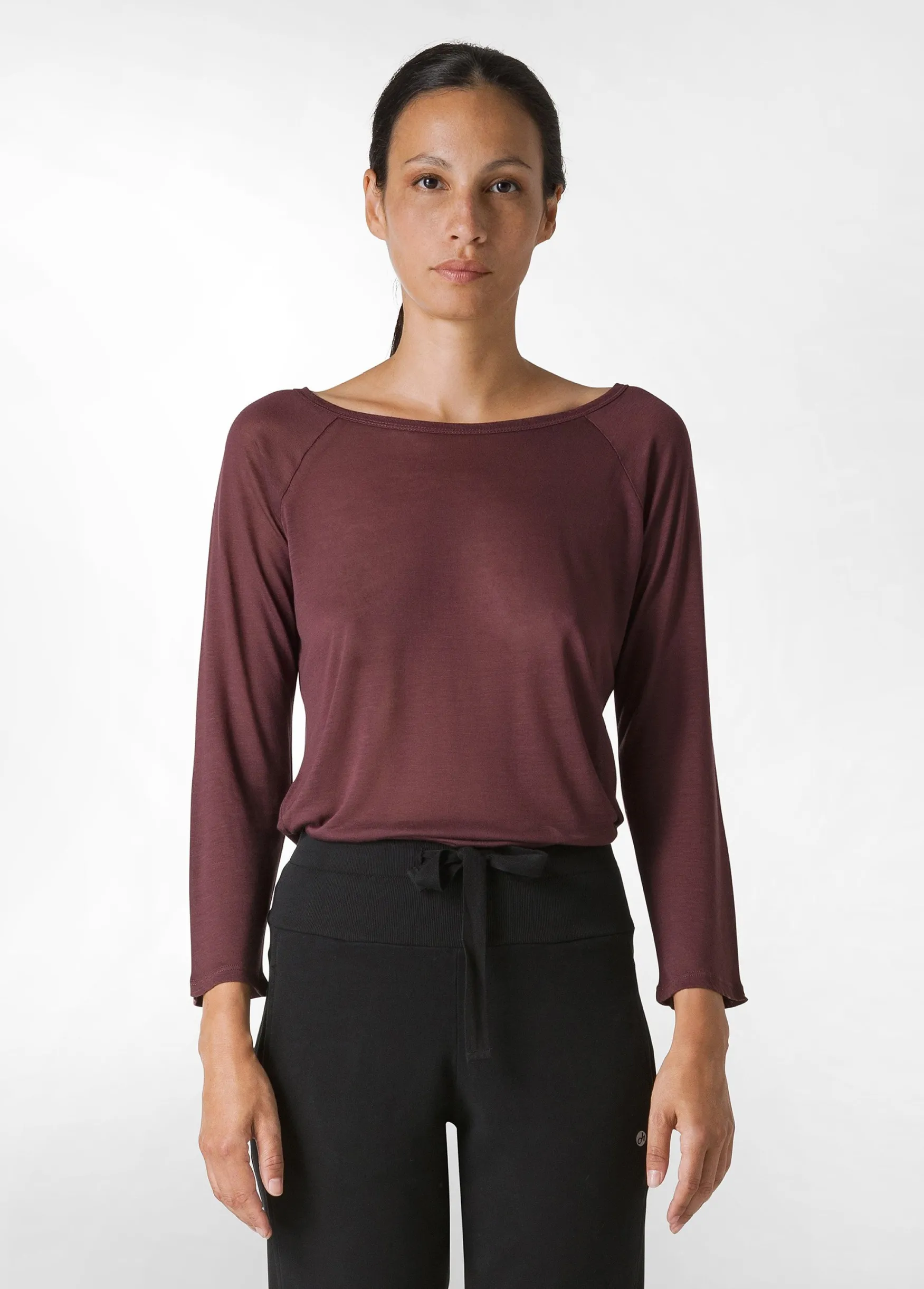Store DEHA 3/4 Sleeve Lyocell T-Shirt Red Tibetan Red