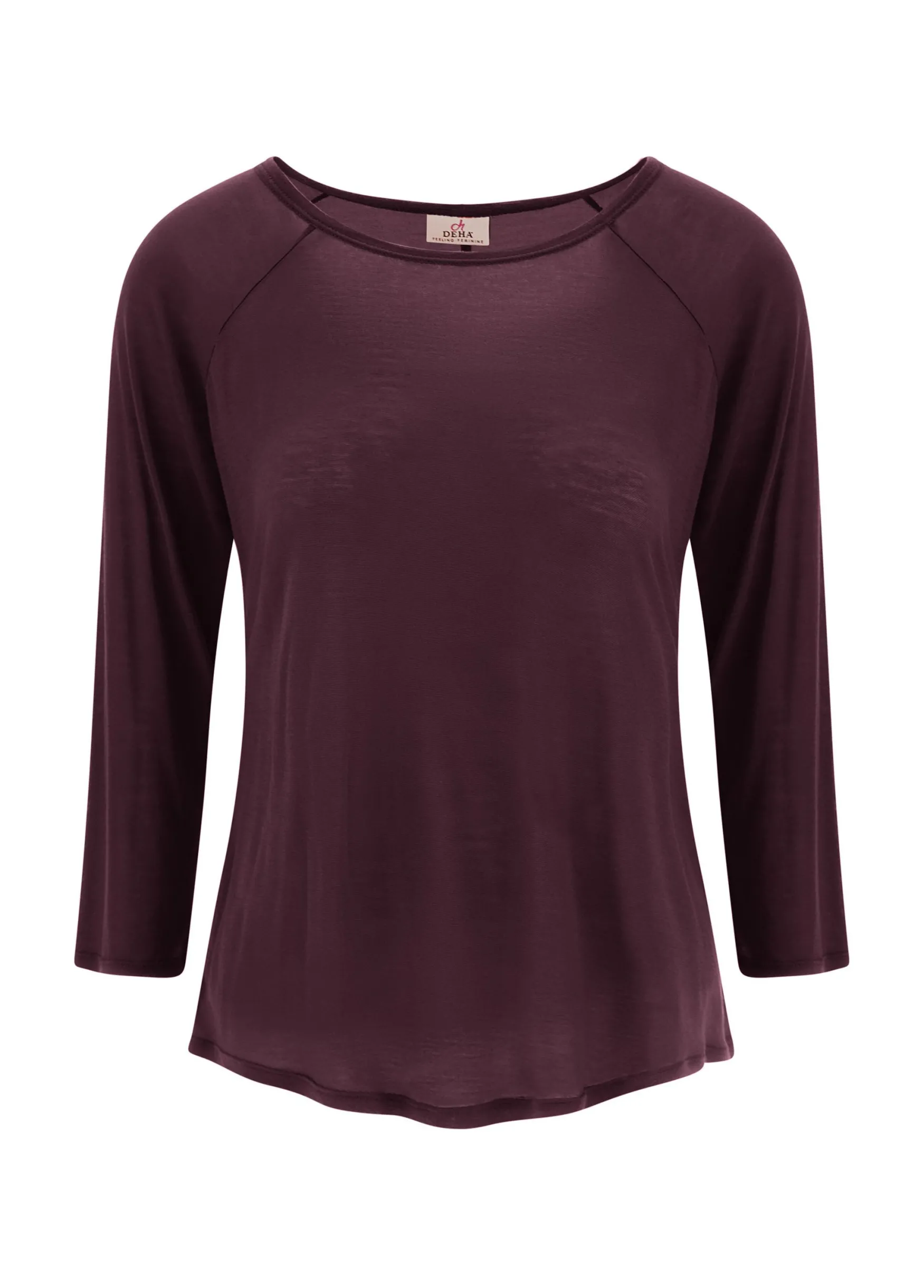 Store DEHA 3/4 Sleeve Lyocell T-Shirt Red Tibetan Red