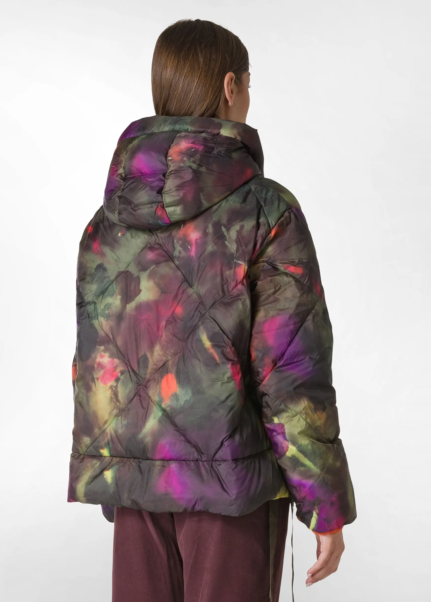 Best Sale DEHA Allover Down Jacket Multicolor Camuflower