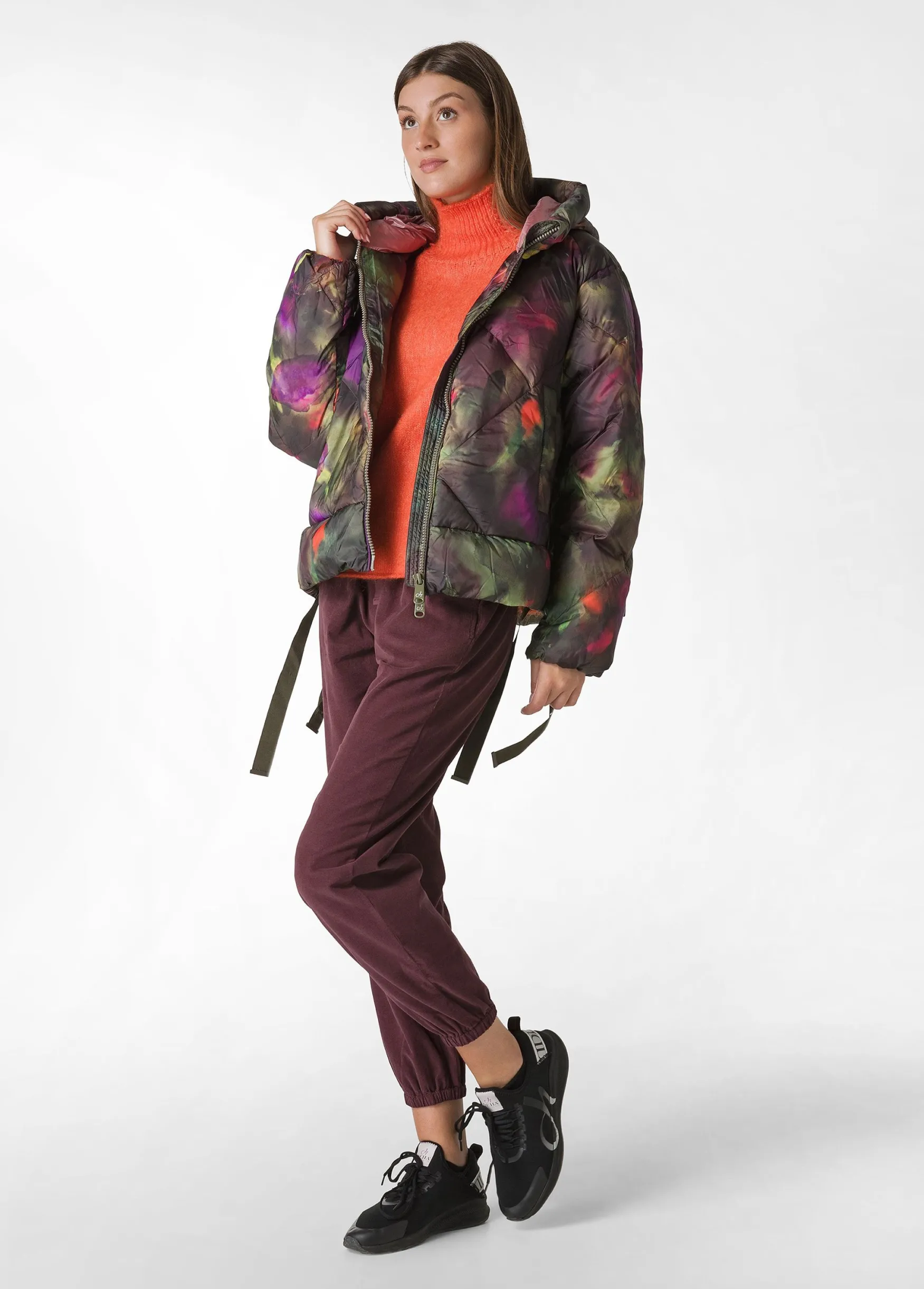 Best Sale DEHA Allover Down Jacket Multicolor Camuflower