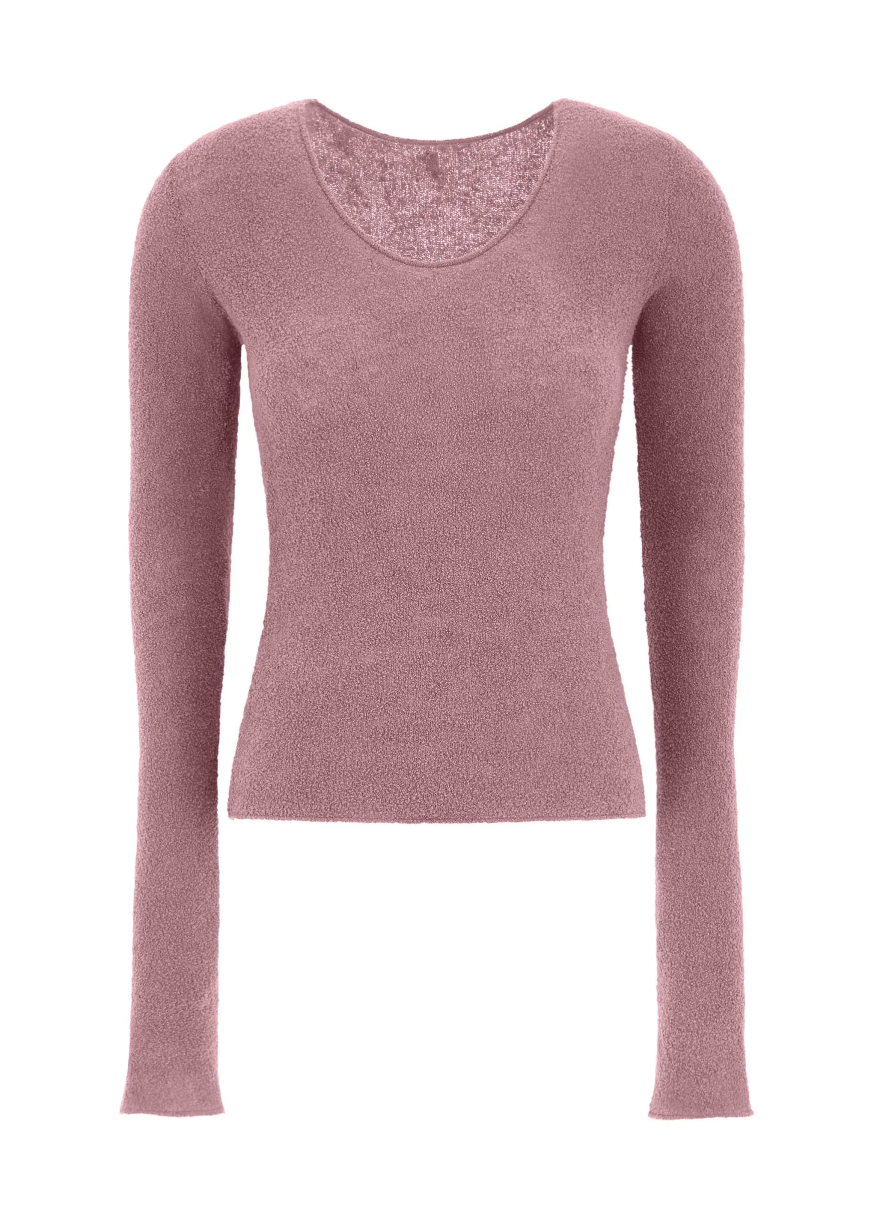 Hot DEHA Boucle Sweater Pink Deco' Rose