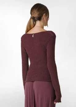 Sale DEHA Boucle Sweater Red Tibetan Red