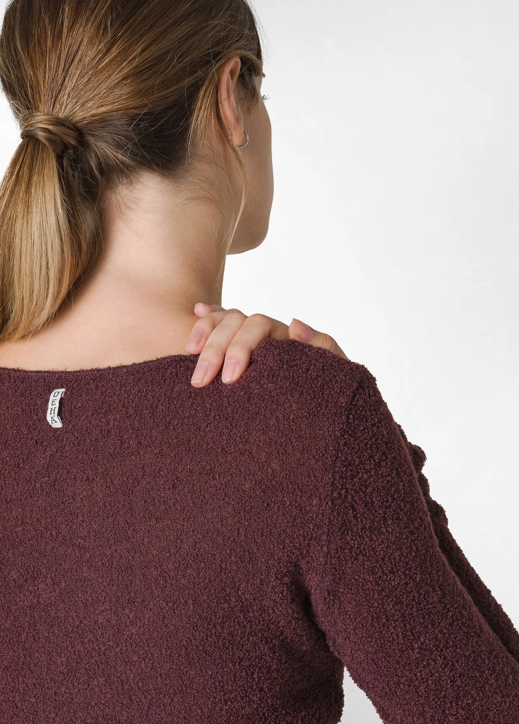 Sale DEHA Boucle Sweater Red Tibetan Red