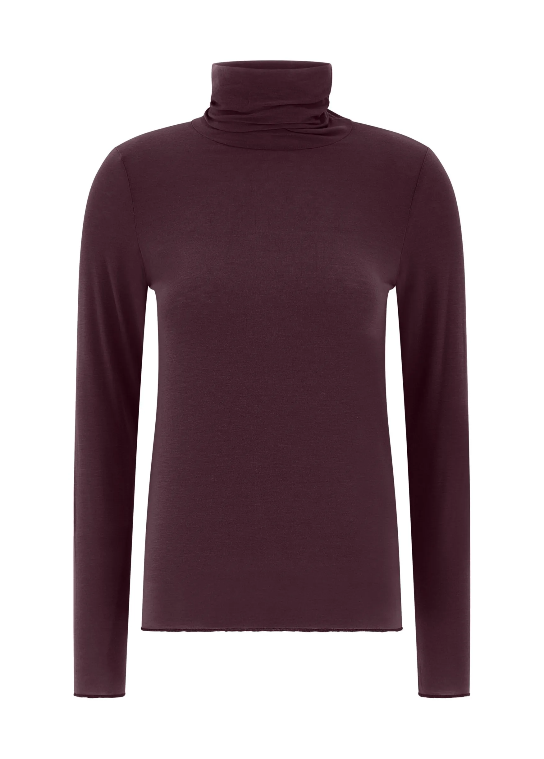 Discount DEHA Cashmere Blend High Neck Top Red Tibetan Red