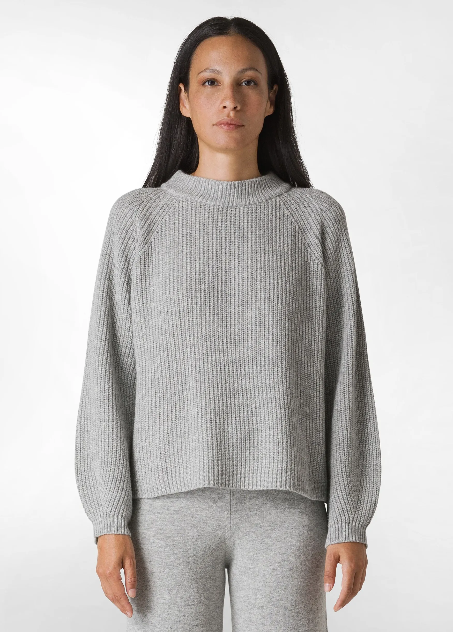 Best DEHA Cashmere Blend Sweater Grey Grey Melange