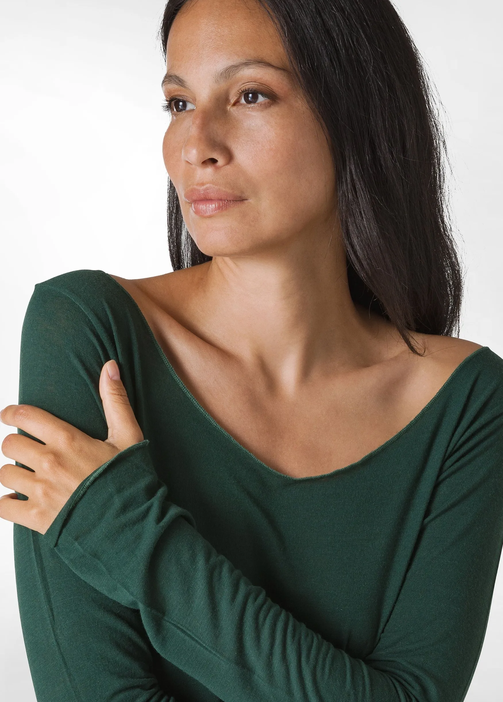 Online DEHA Cashmere Blend T-Shirt Green Forest Green