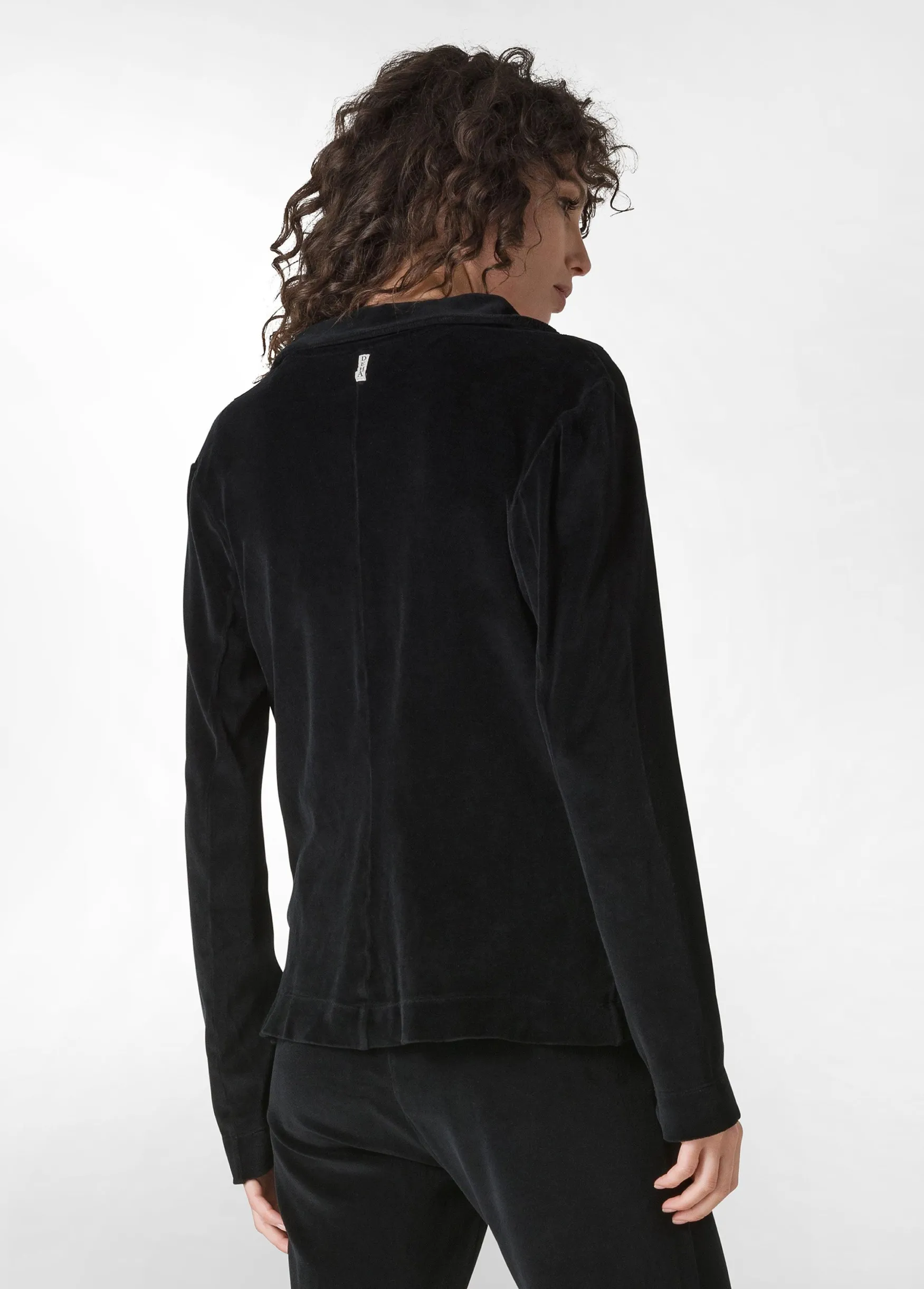 Online DEHA Chenille Blazer Black