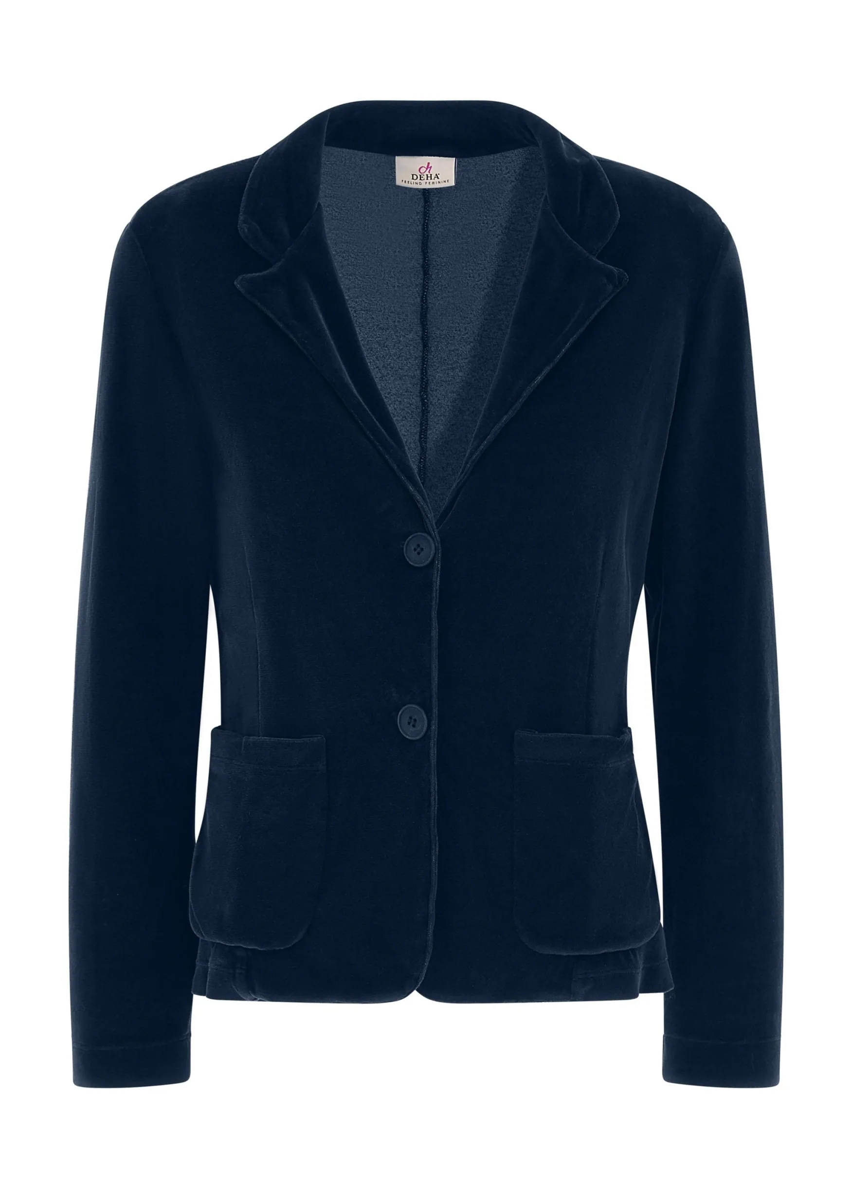 Fashion DEHA Chenille Blazer Blue Blue Night