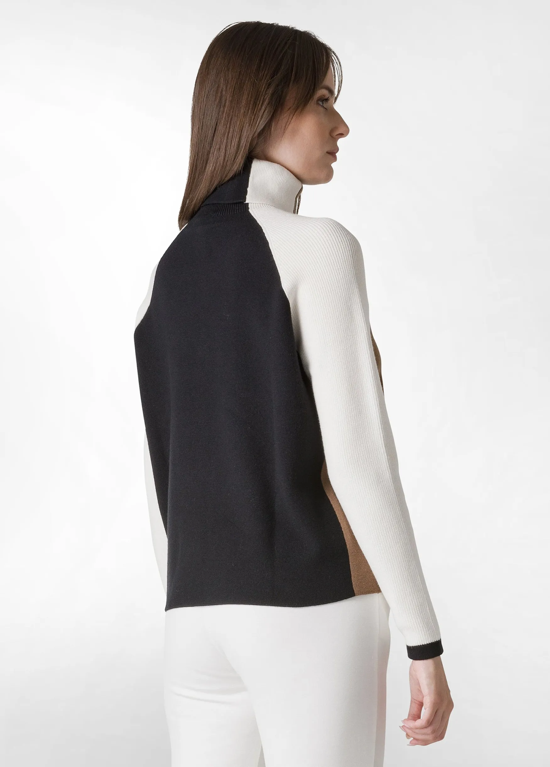 Sale DEHA Color Block Pullover Brown Biscuit Brown
