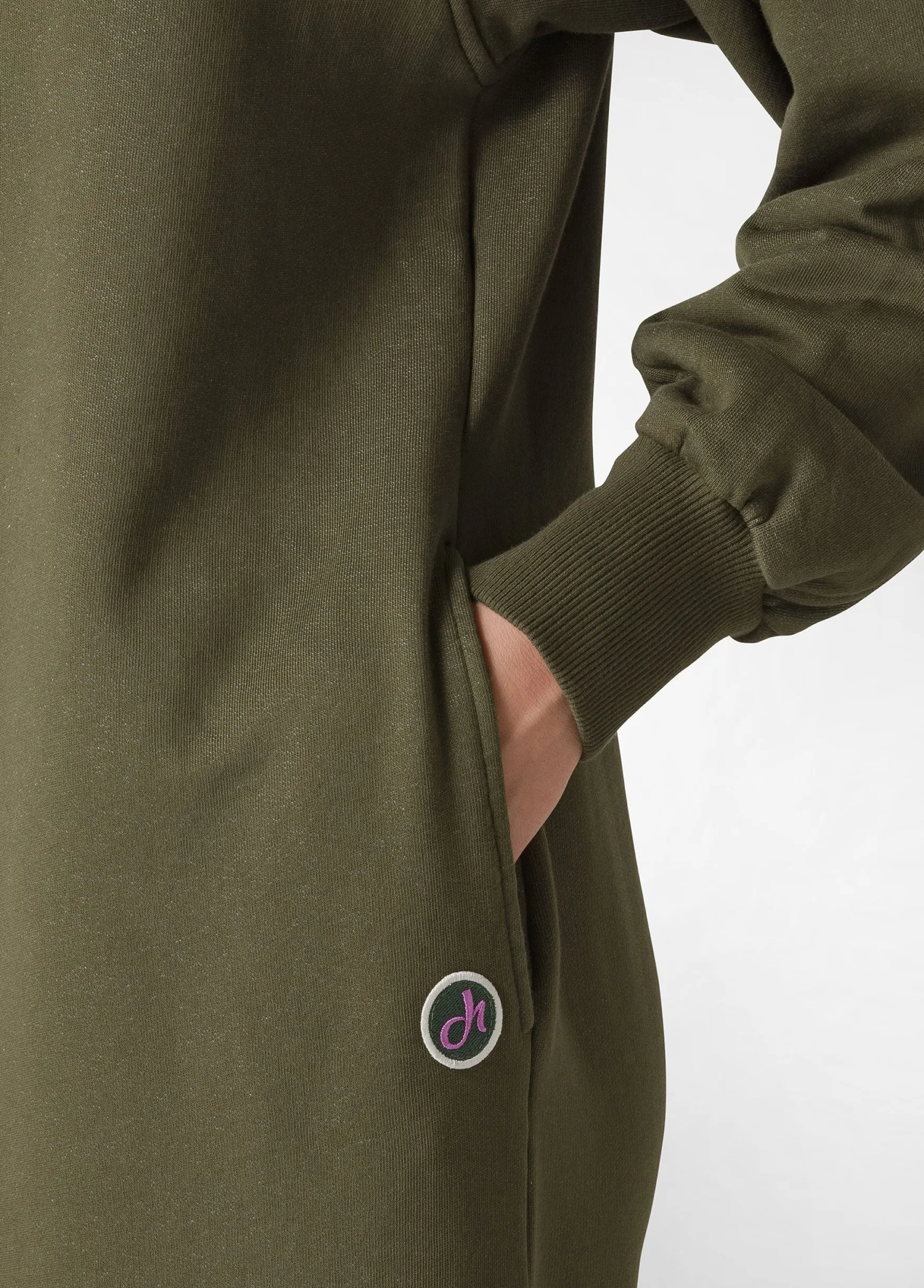 Best Sale DEHA Comfort High Neck Dress Green Olive Green