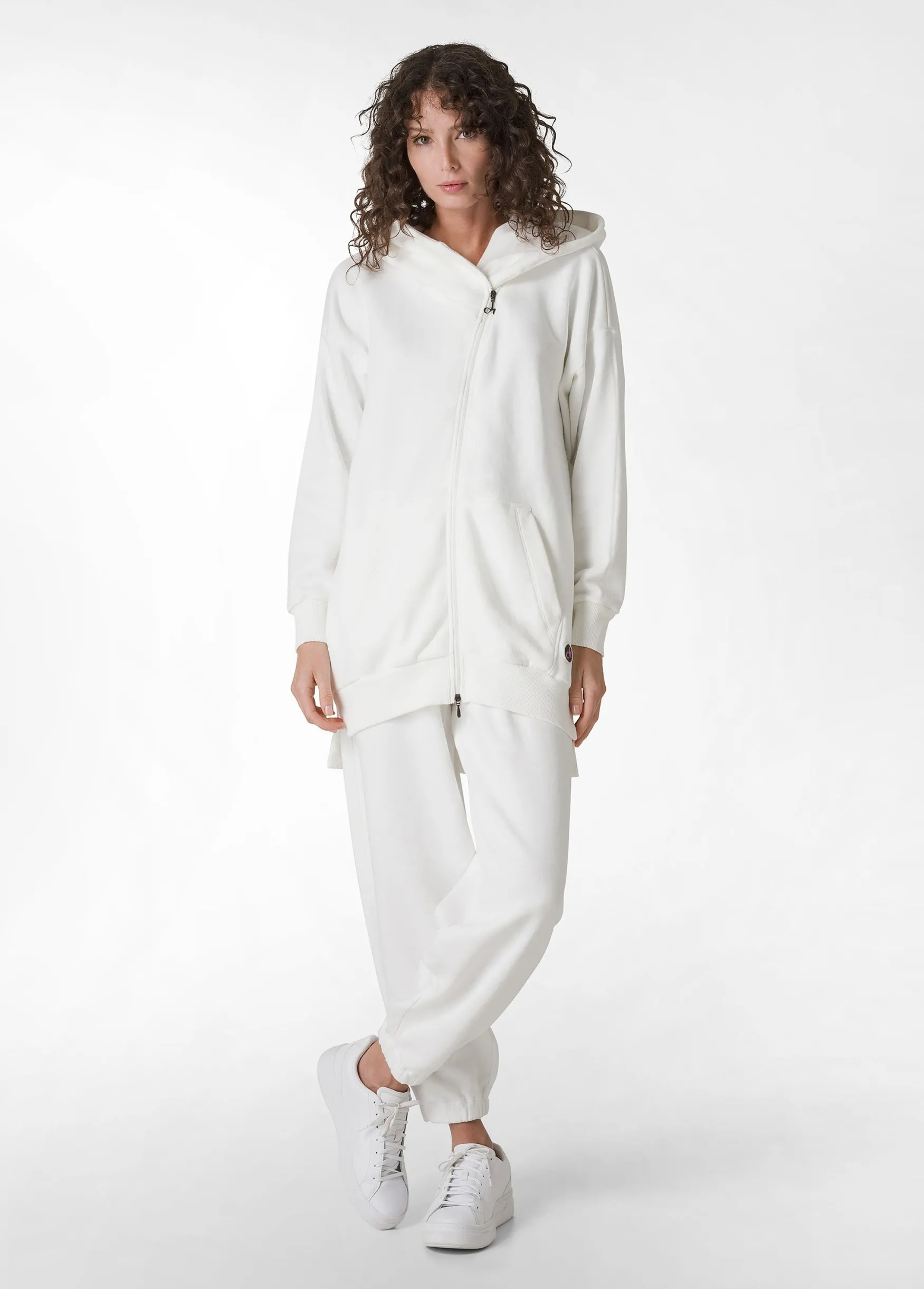 Flash Sale DEHA Comfort Oversize Full Zip Hoodie White Milk White