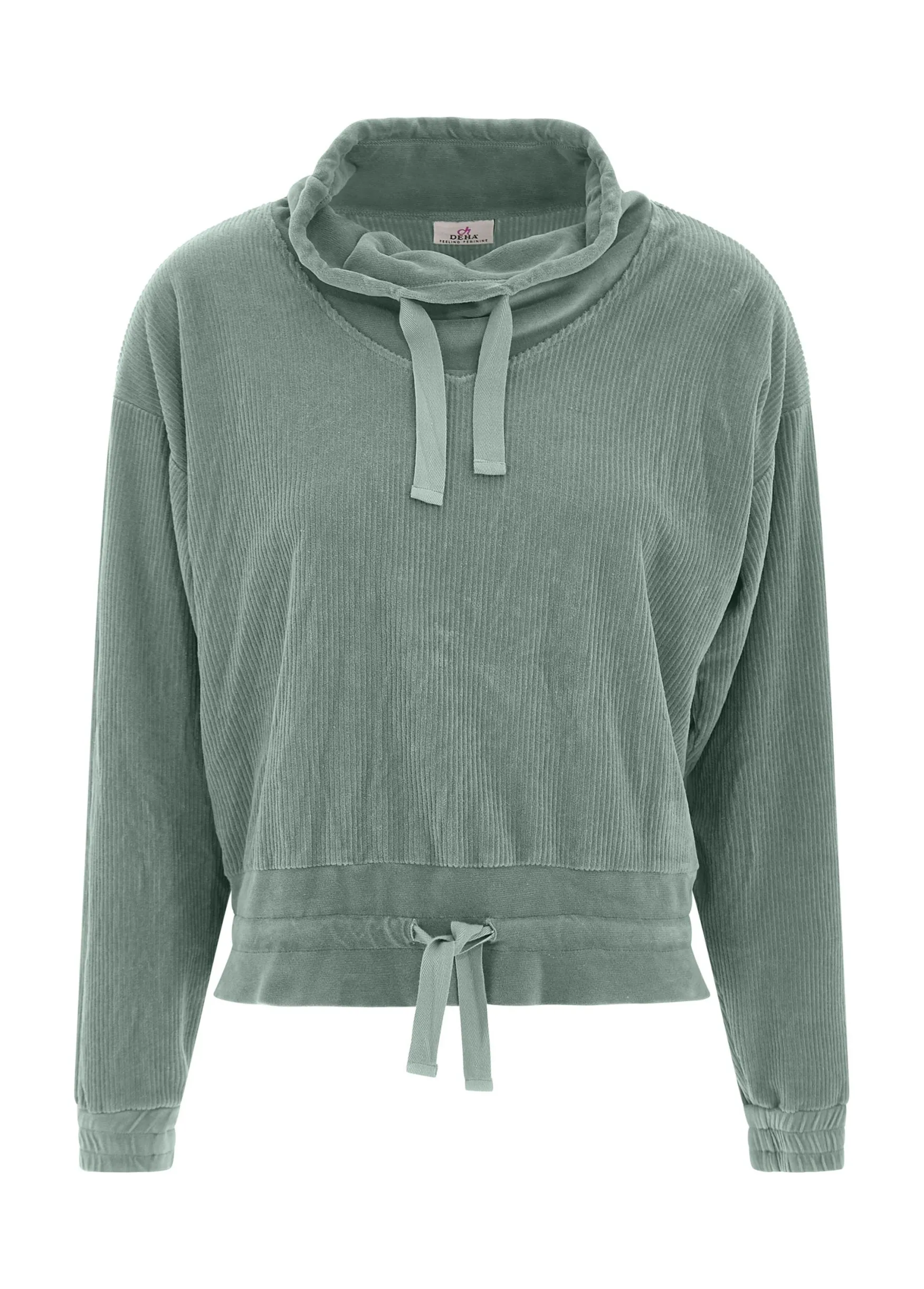 Best DEHA Corduroy Chenille Sweatshirt Green Sage Green