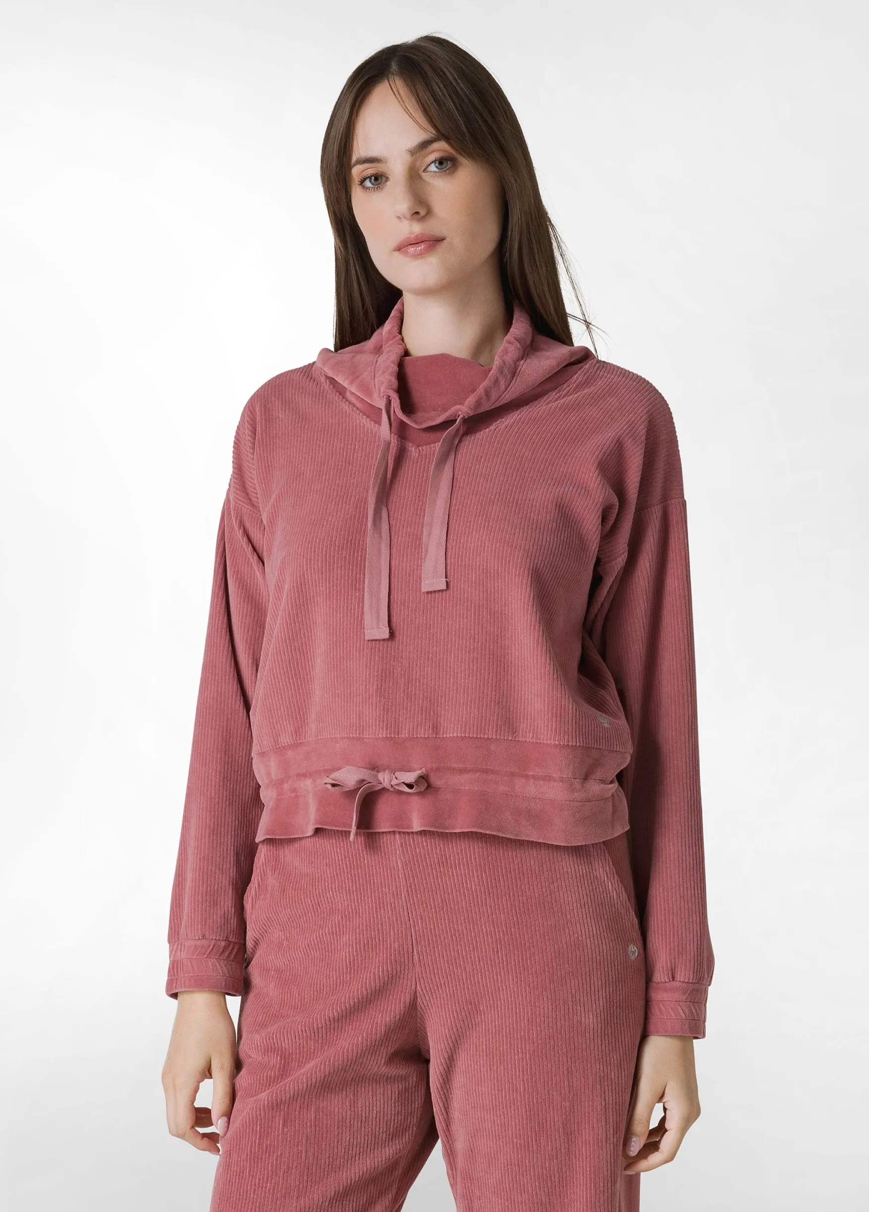 Best DEHA Corduroy Chenille Sweatshirt Pink Deco' Rose