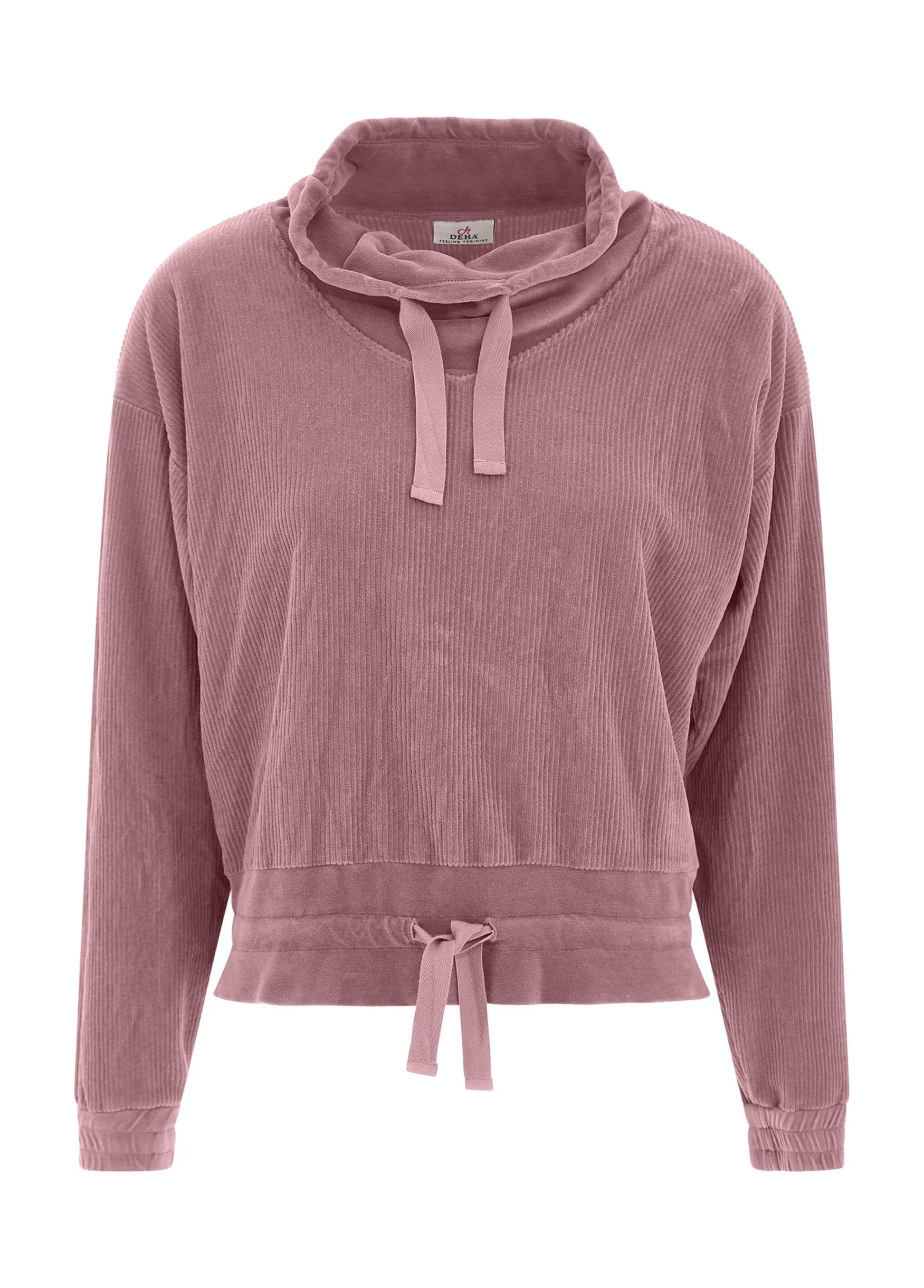 Best DEHA Corduroy Chenille Sweatshirt Pink Deco' Rose