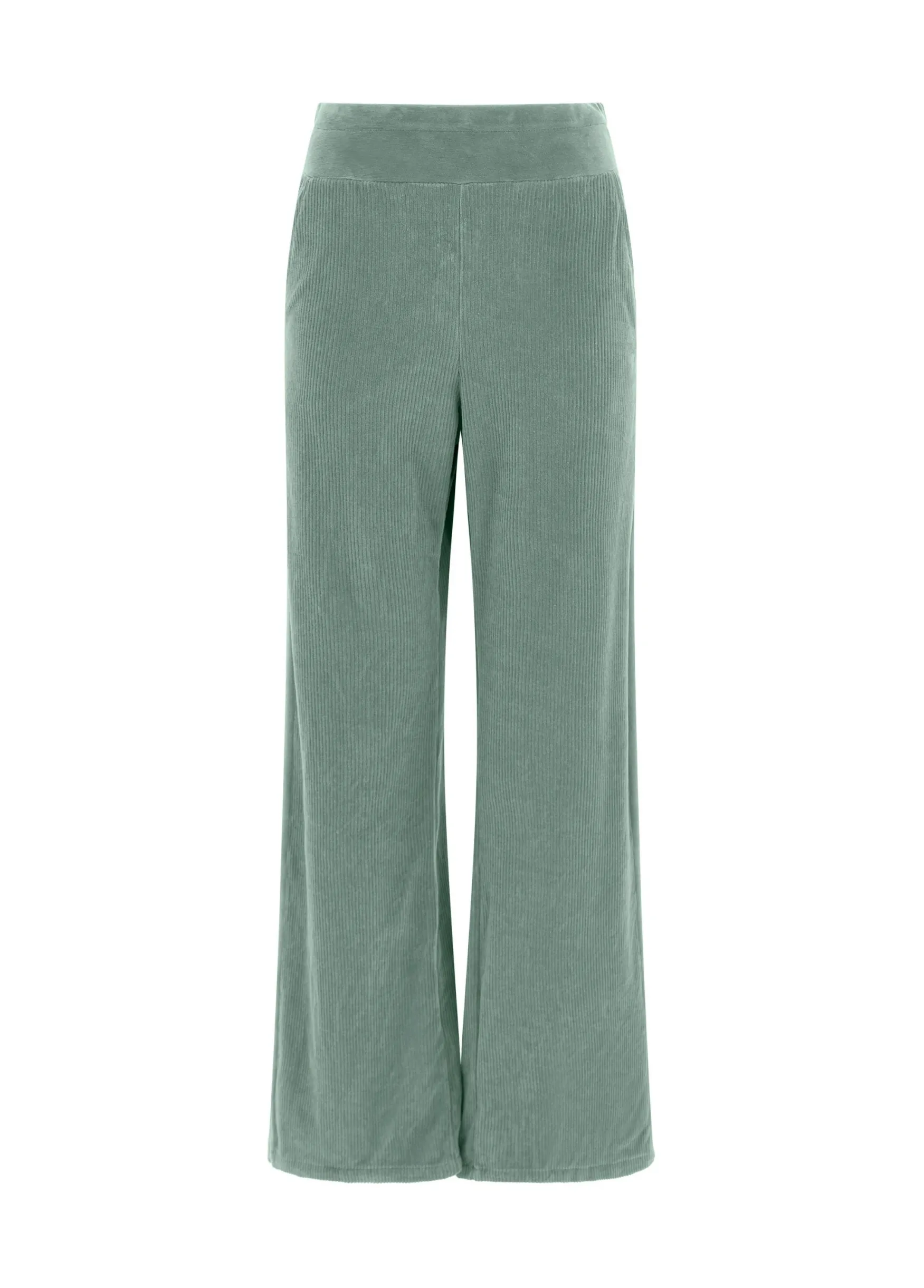 Discount DEHA Corduroy Chenille Wide Leg Pants Green Sage Green