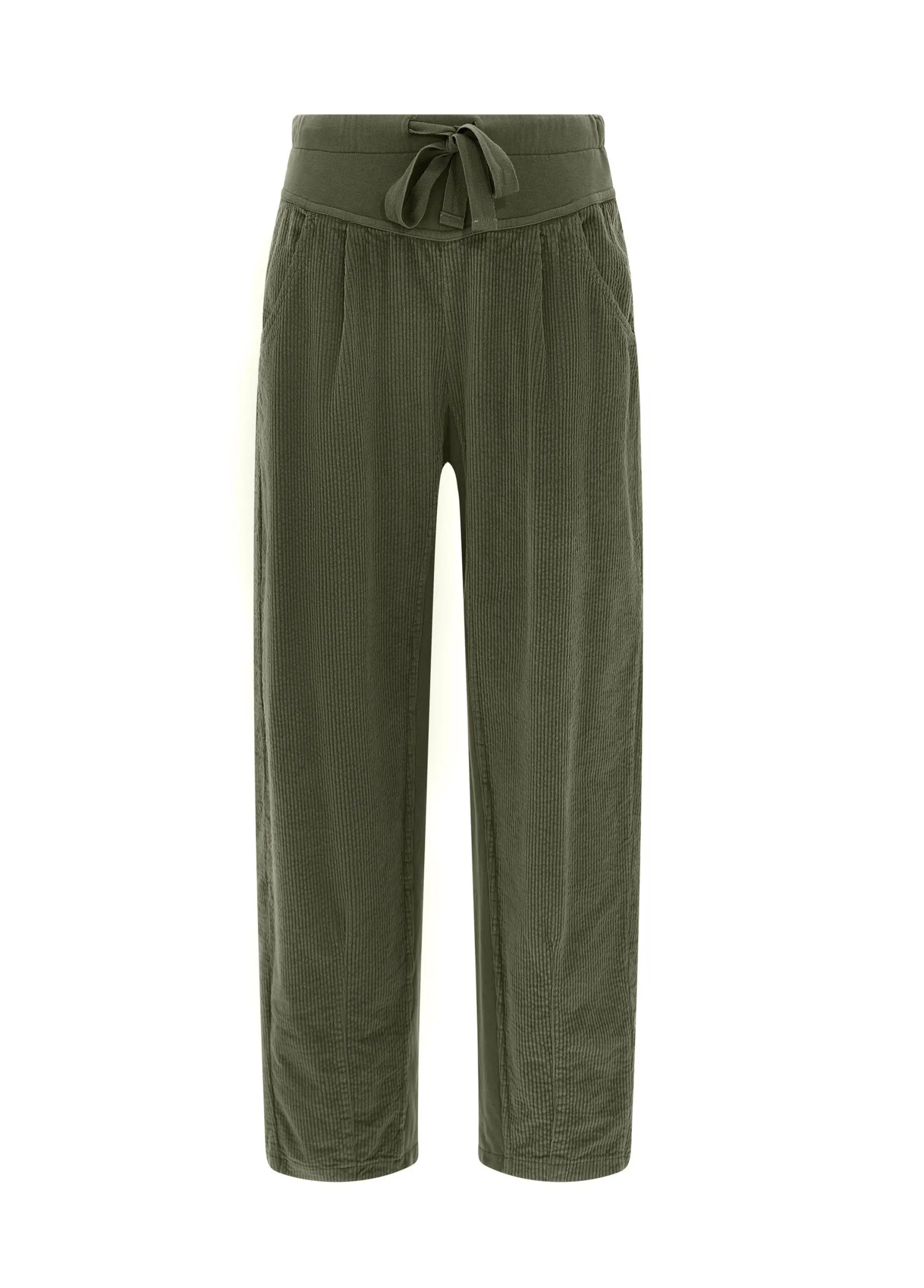 New DEHA Corduroy Combined Pants Green Olive Green