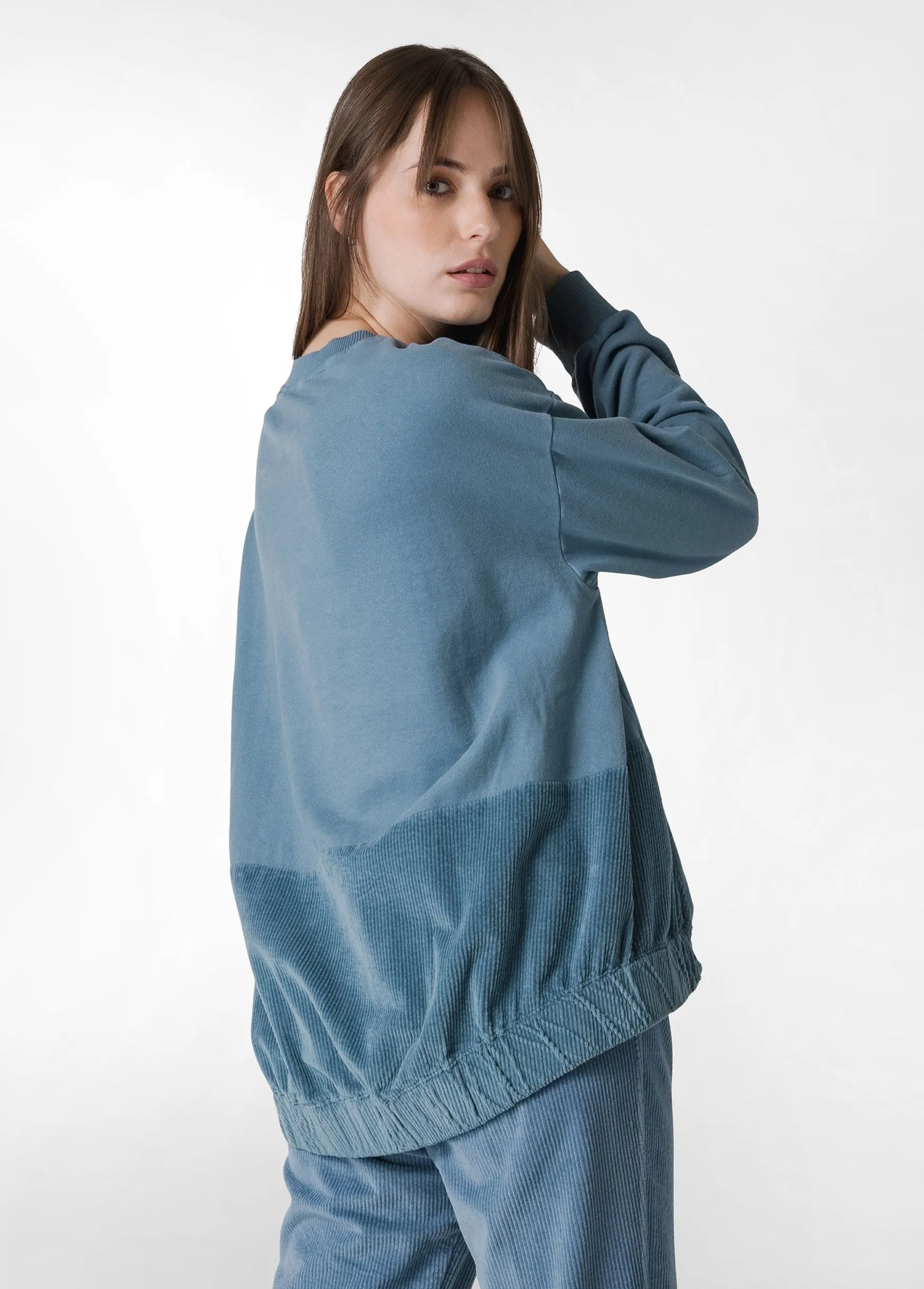 Store DEHA Corduroy Sweatshirt Blue Midblue
