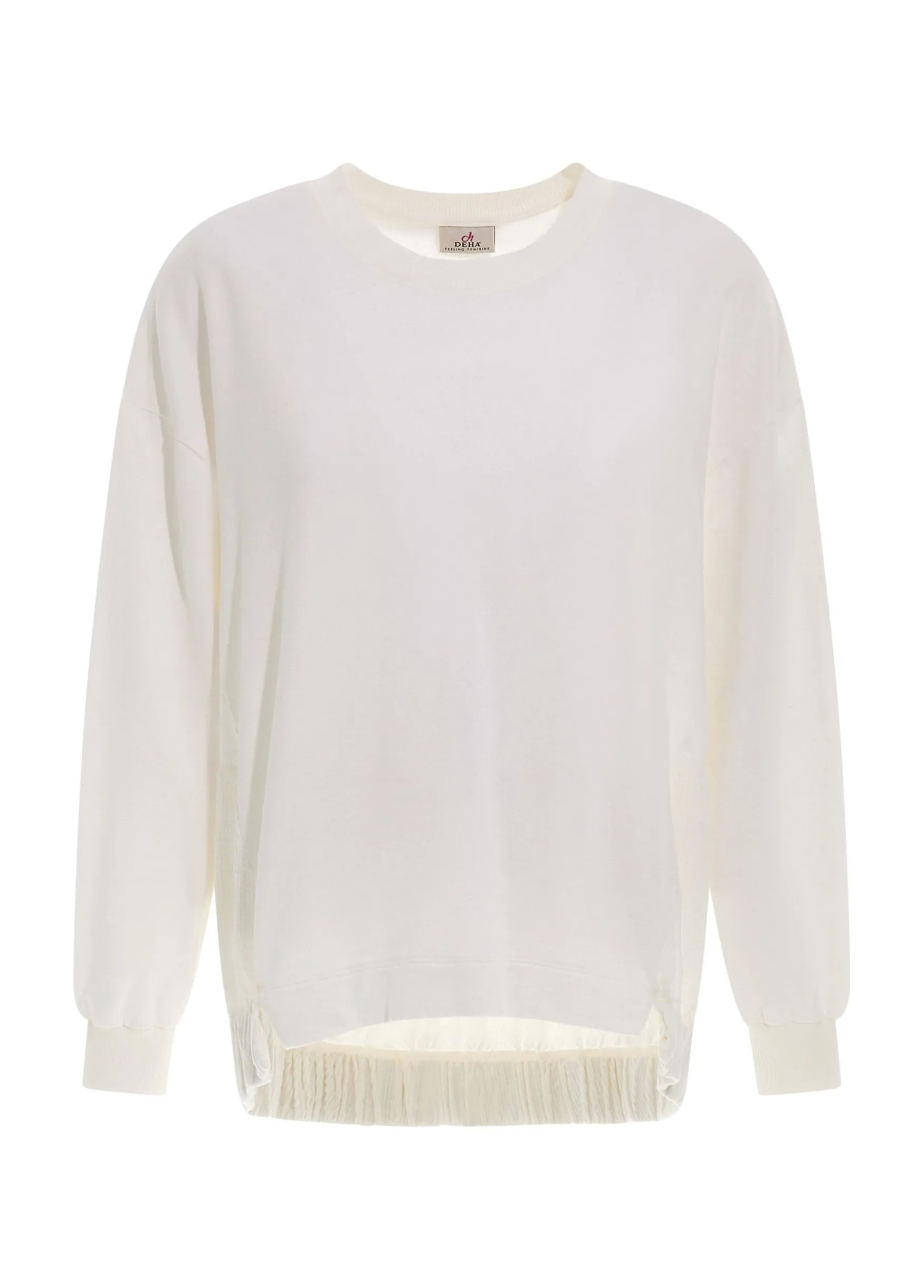 Cheap DEHA Corduroy Sweatshirt White Milk White