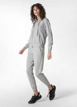 Cheap DEHA Core Full Zip Hoodie Grey Grey Melange