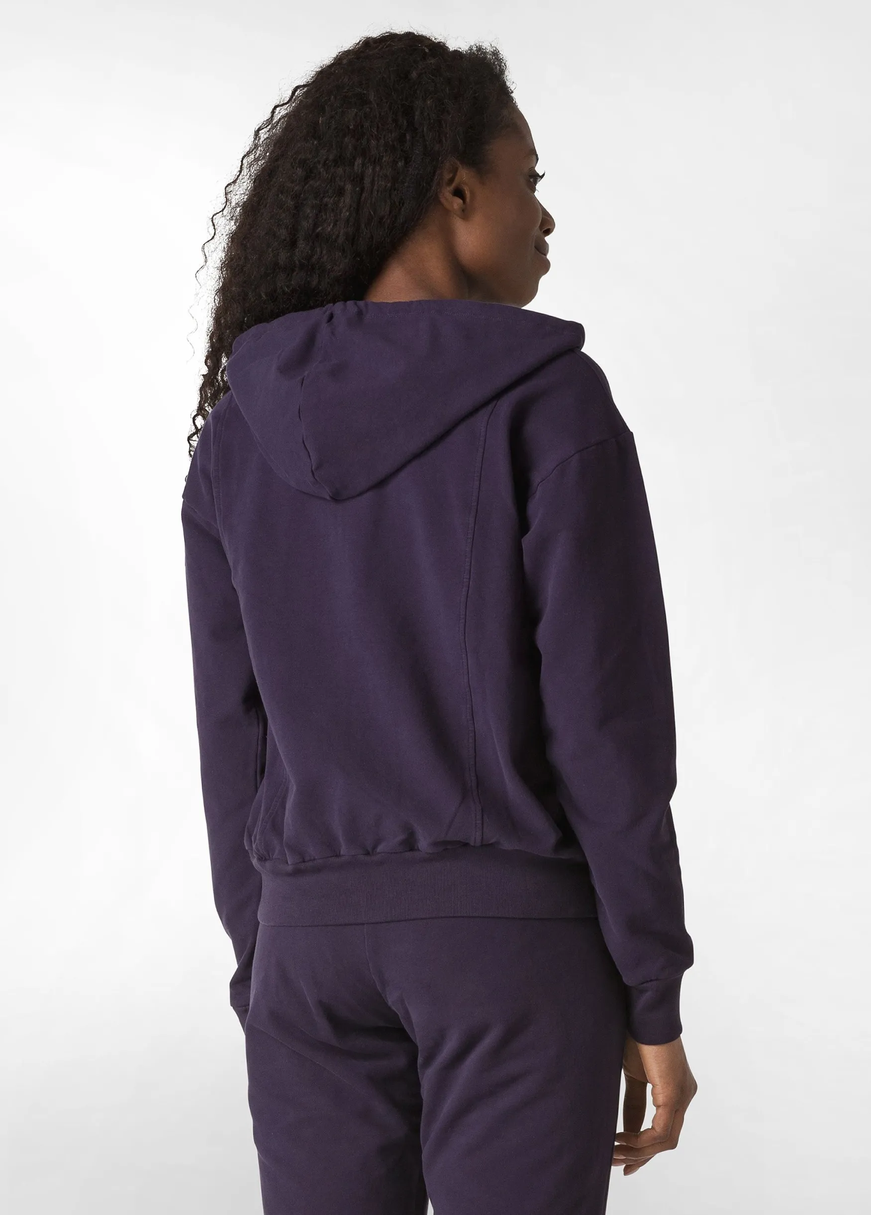 Sale DEHA Core Full Zip Hoodie Purple Aubergine Violet