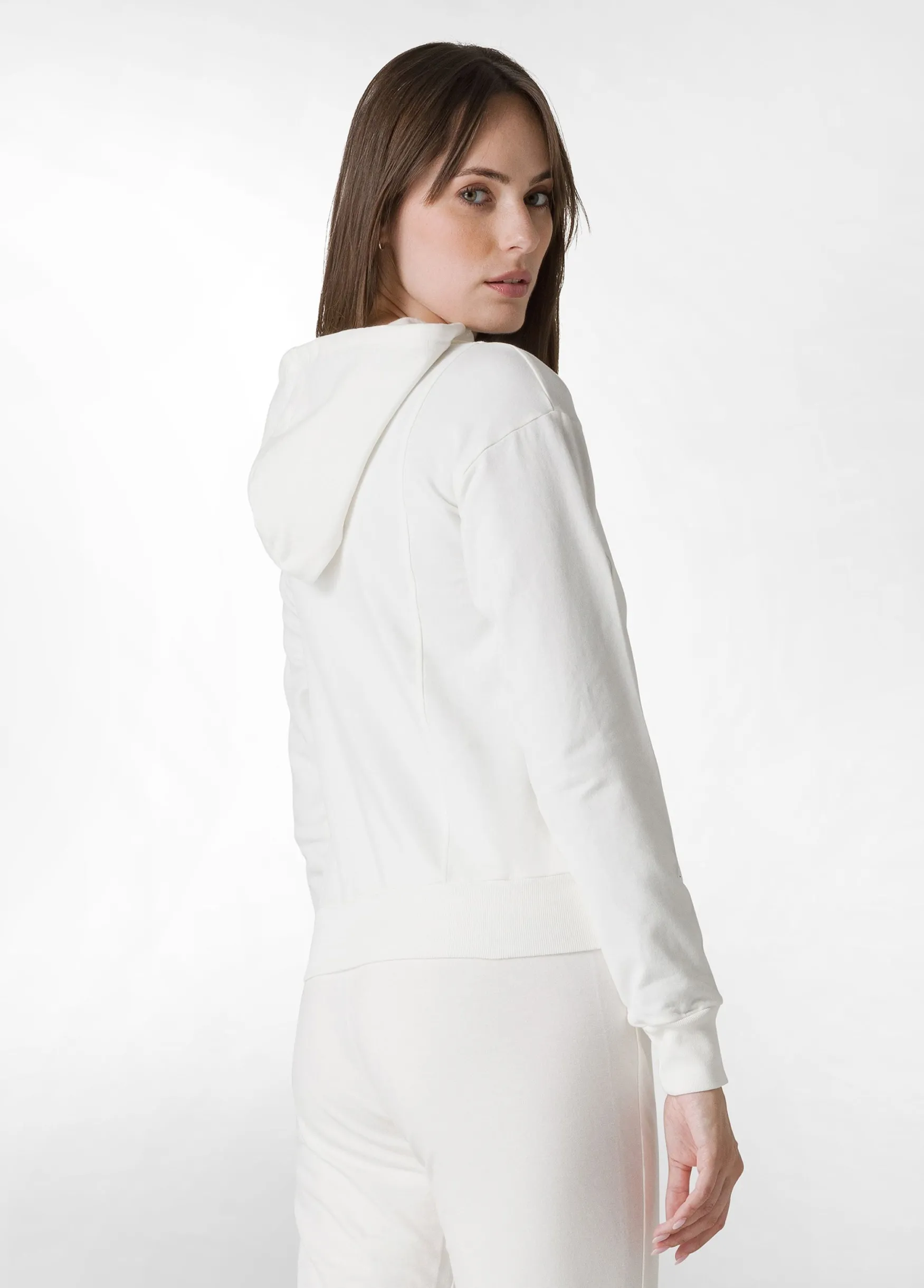 Outlet DEHA Core Full Zip Hoodie White Milk White