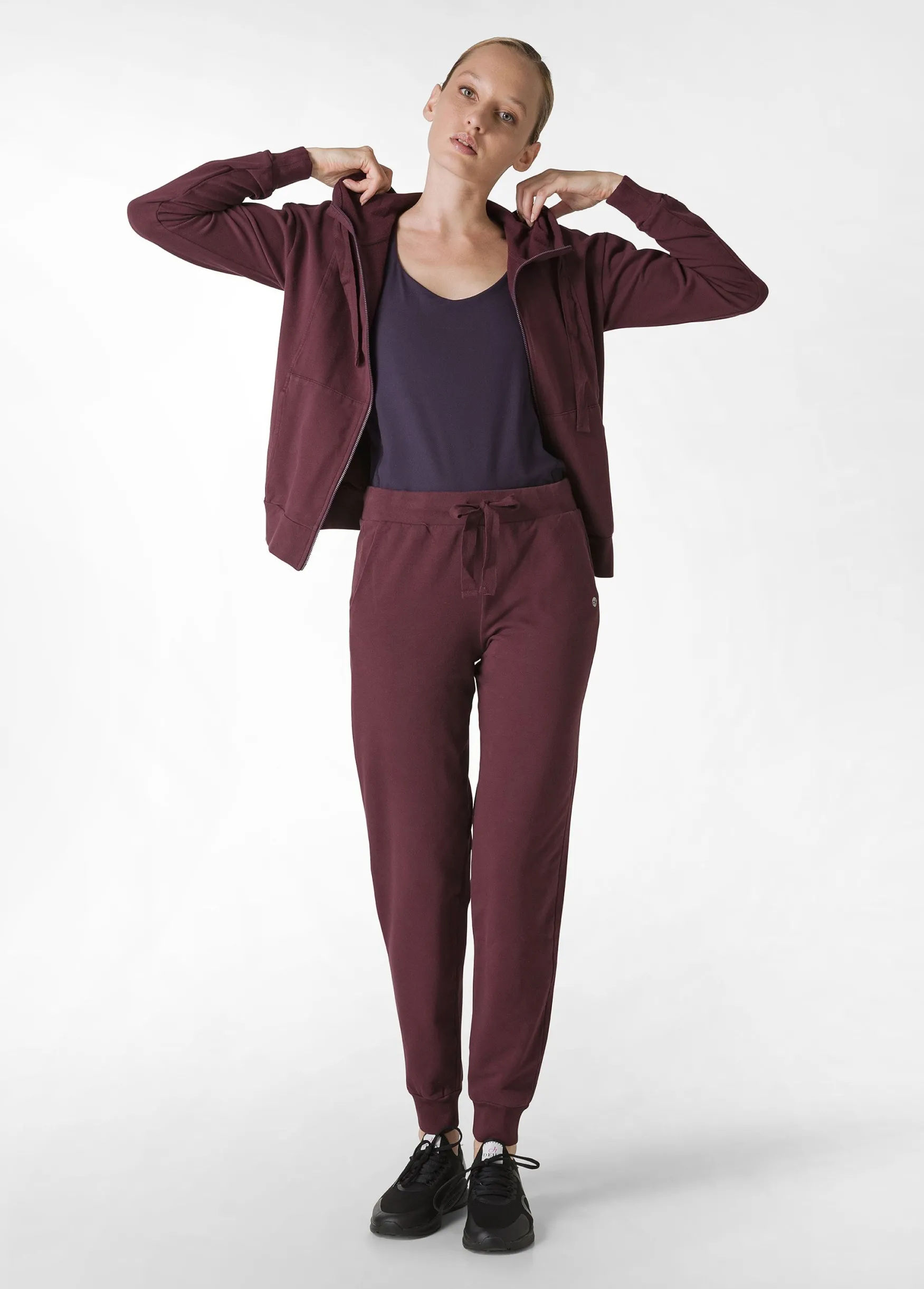 Outlet DEHA Core Jogger Cuffed Sweatpants Red Tibetan Red