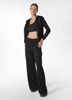 Outlet DEHA Core Wide Leg Jersey Pants Black