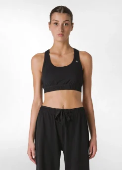 Outlet DEHA Core Wide Leg Jersey Pants Black