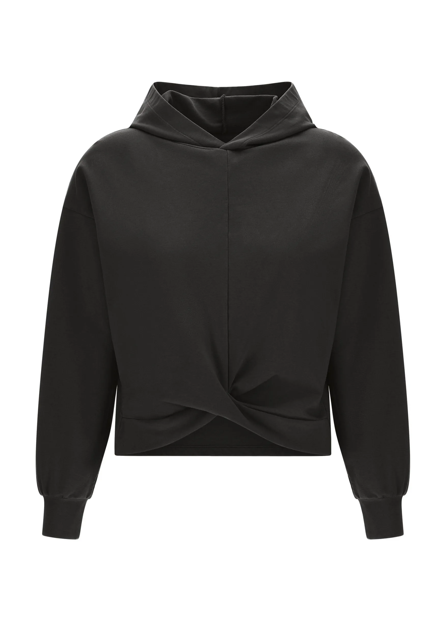 Store DEHA Cosy Knotted Hoodie Black