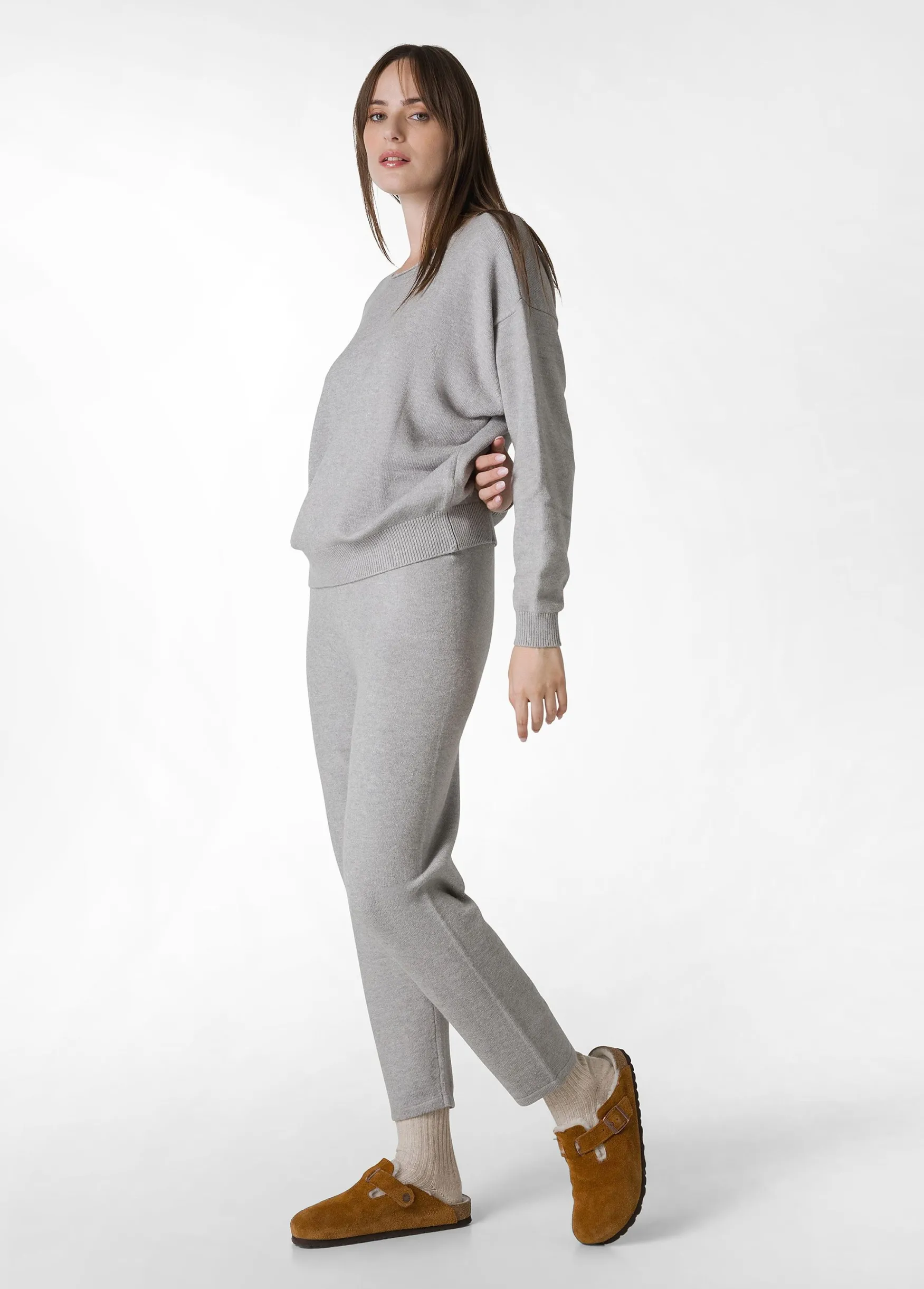Cheap DEHA Crewneck Sweater Grey Grey Melange