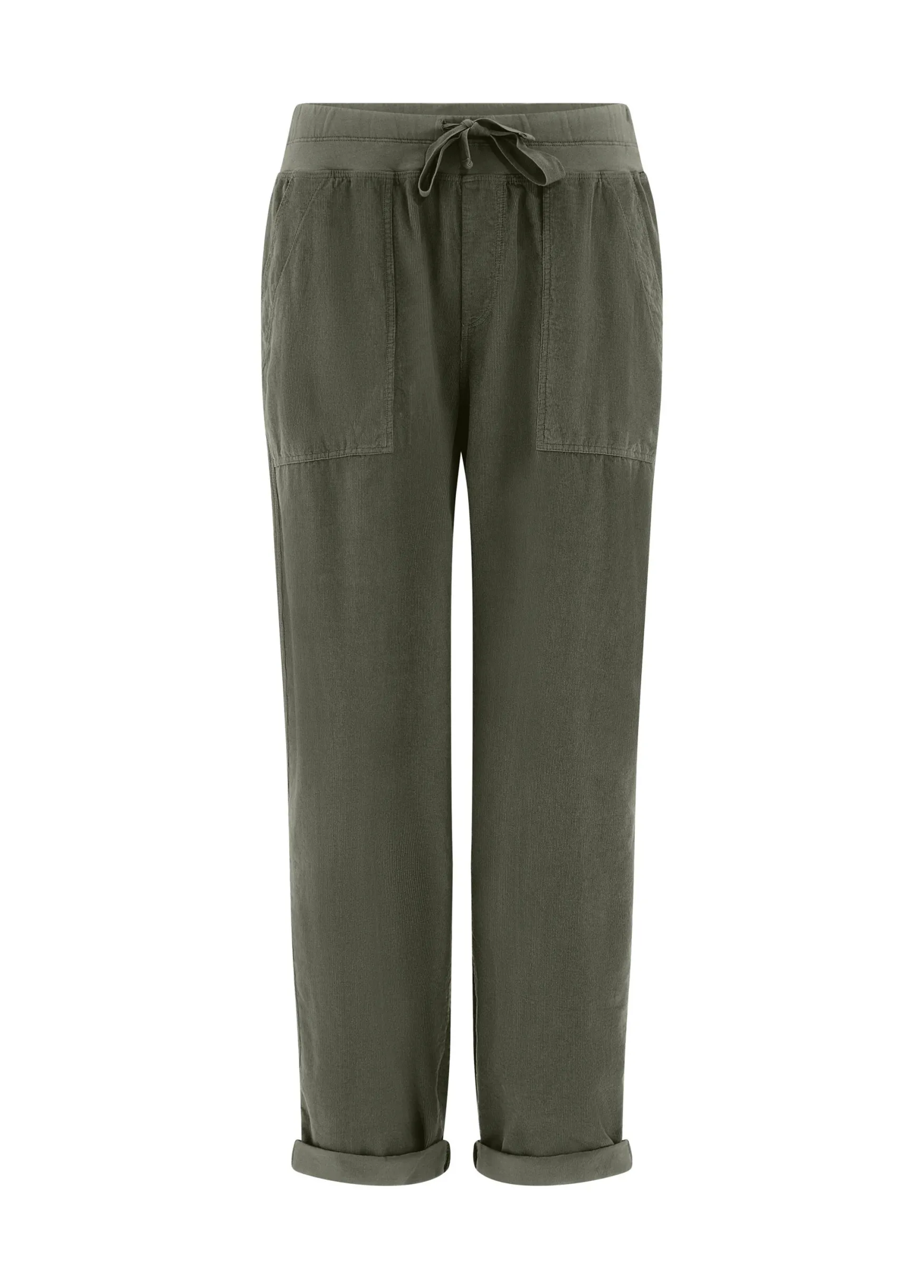 Outlet DEHA Drawstring Corduroy Pants Green Olive Green