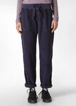 Hot DEHA Drawstring Corduroy Pants Purple Aubergine Violet