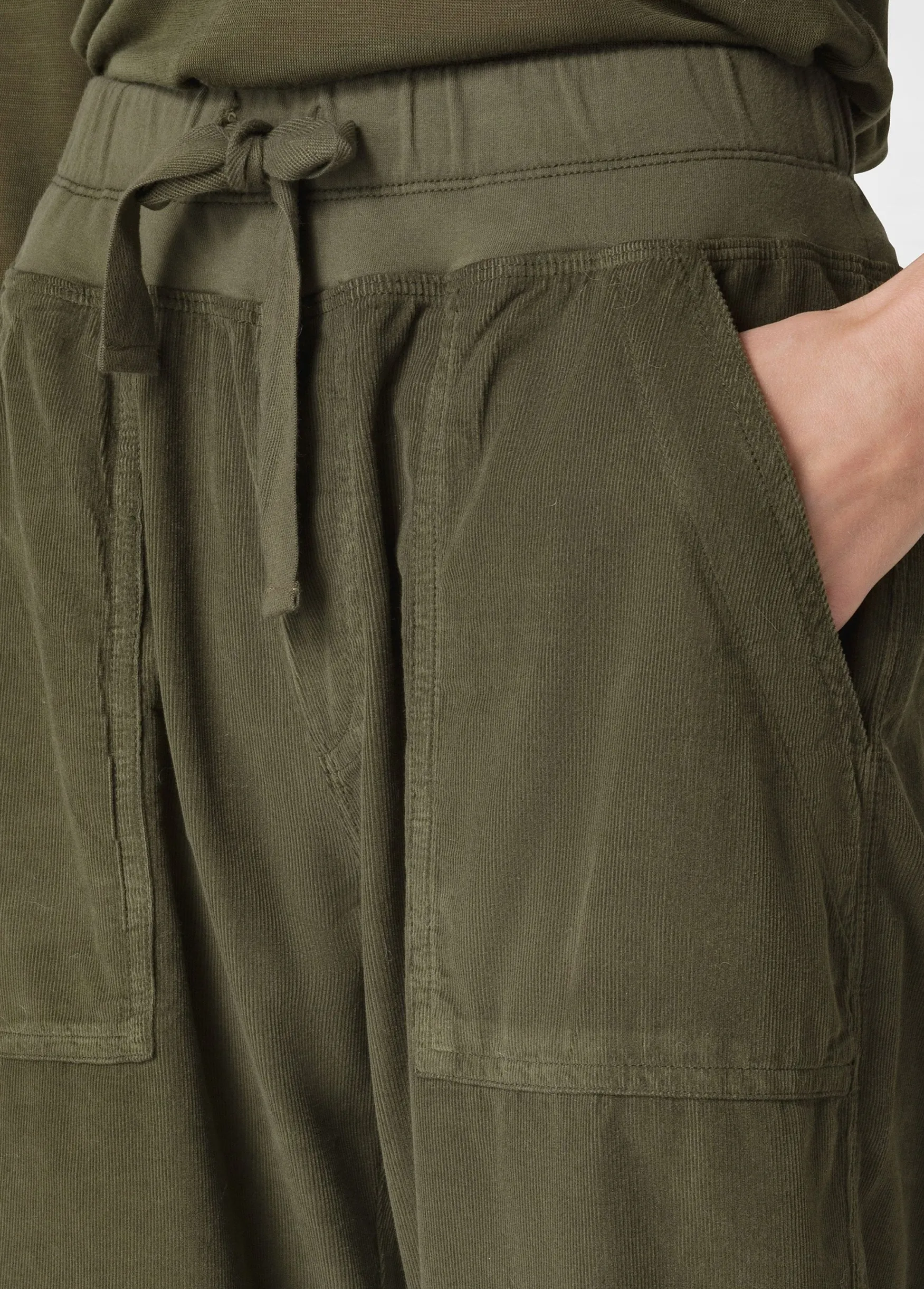 Store DEHA Drawstring Corduroy Pants Black