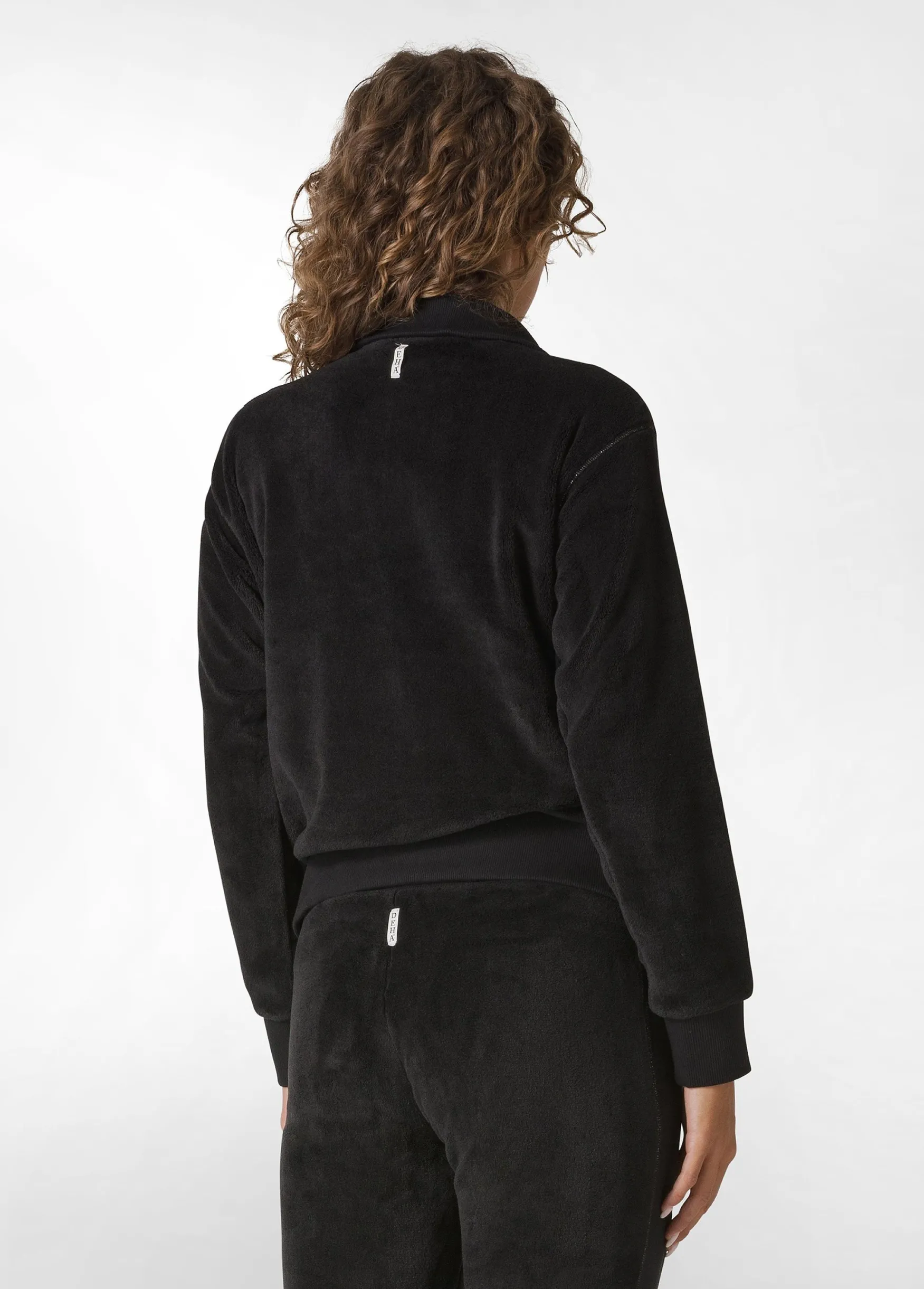 Discount DEHA Fluffy Polar Sweatshirt Black