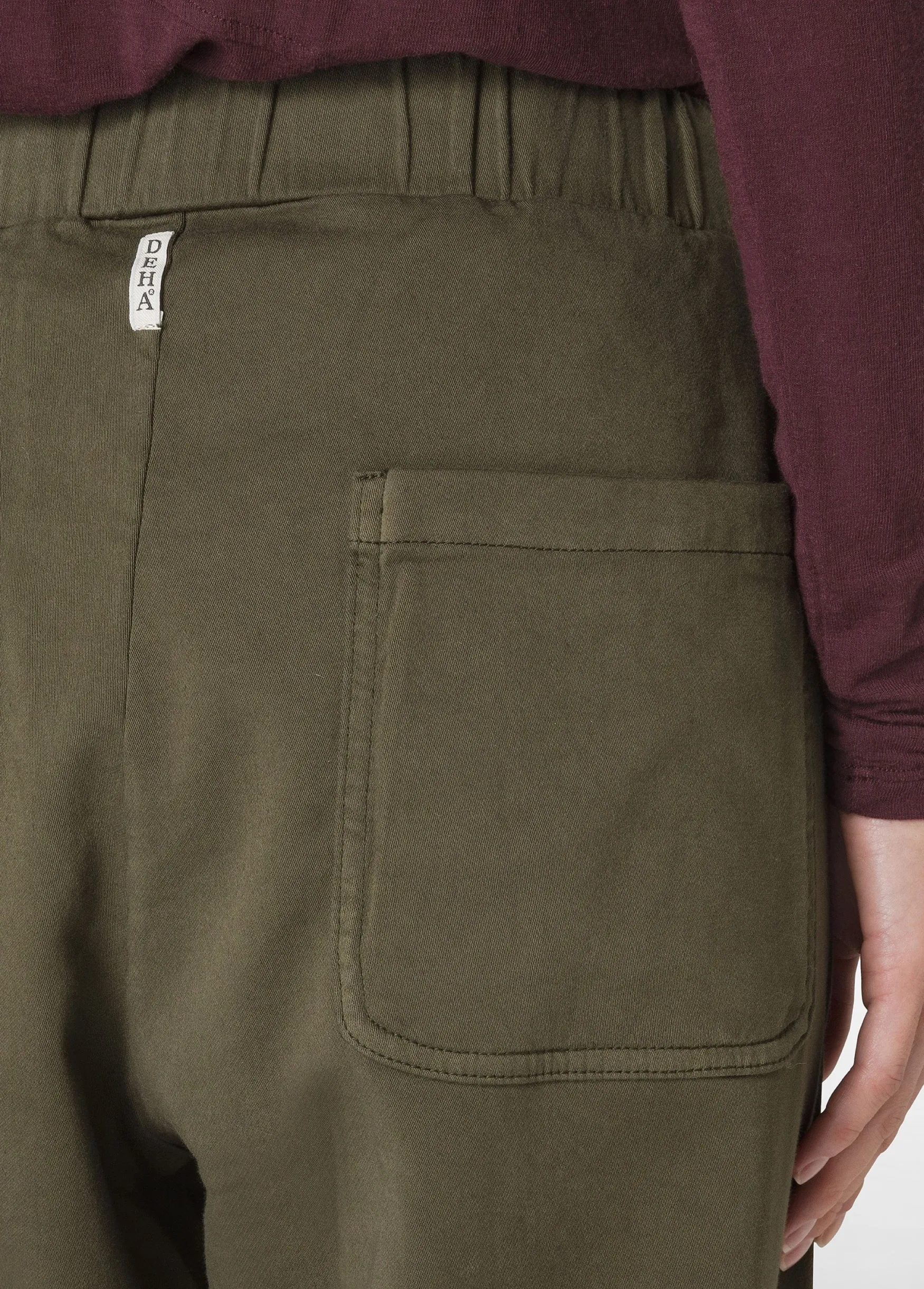 Clearance DEHA Gabardine Relaxed Pants Green Olive Green