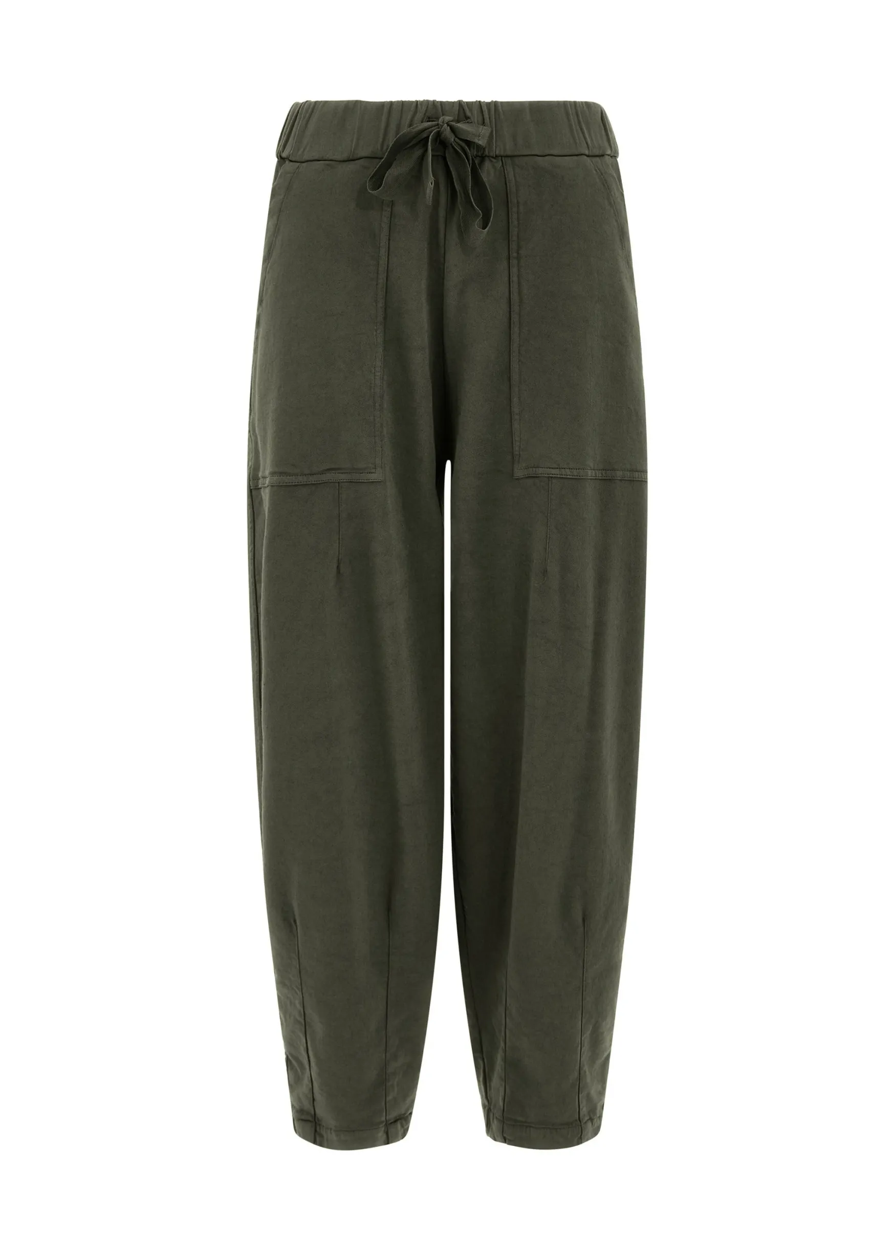 Clearance DEHA Gabardine Relaxed Pants Green Olive Green