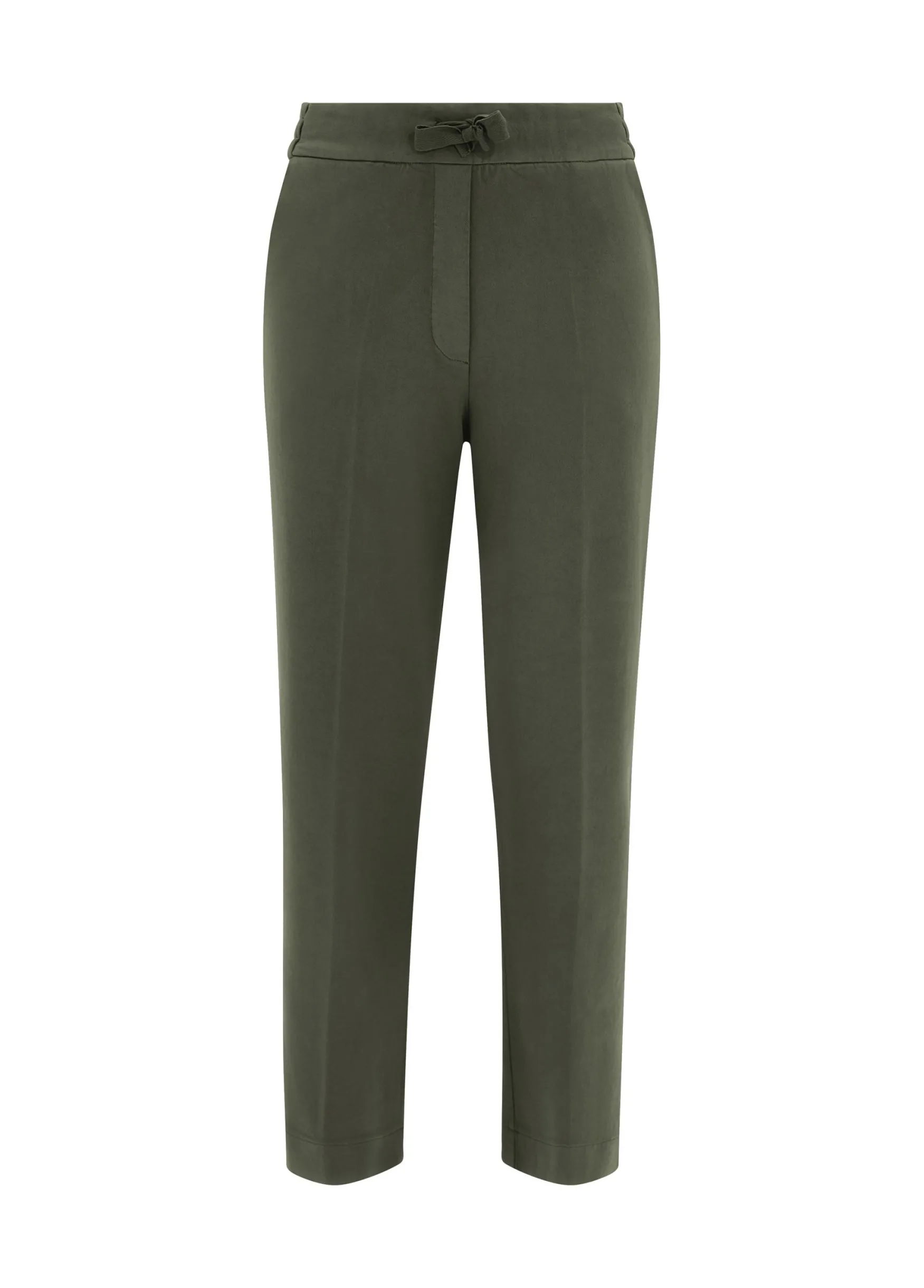 Cheap DEHA Gabardine Straight Pants Green Olive Green