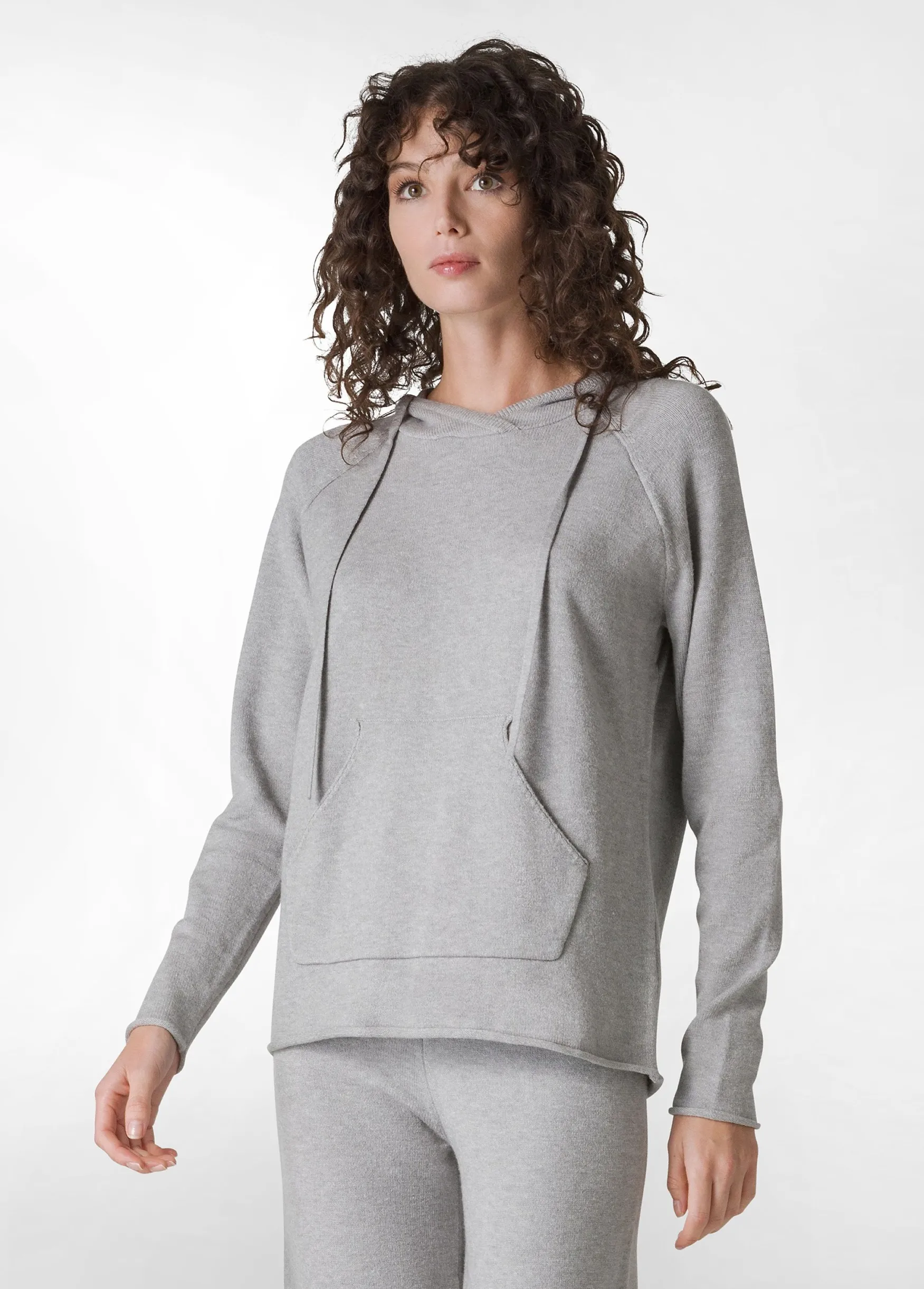 Fashion DEHA Hooded Sweater Grey Grey Melange
