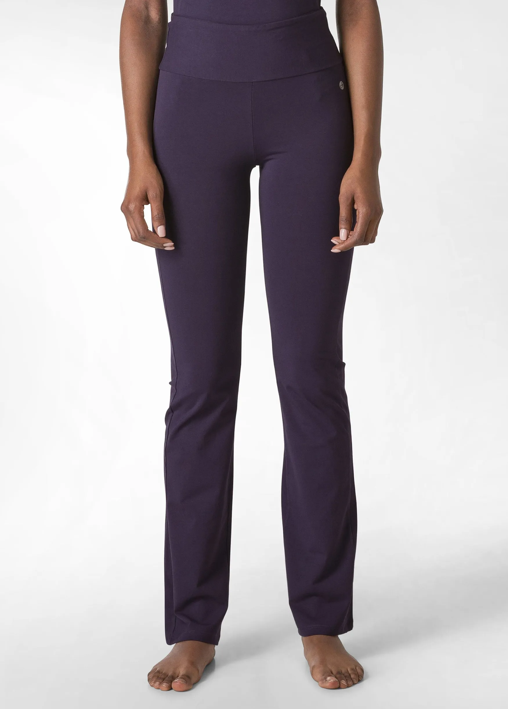 Fashion DEHA Jersey Tight Pants Purple Aubergine Violet