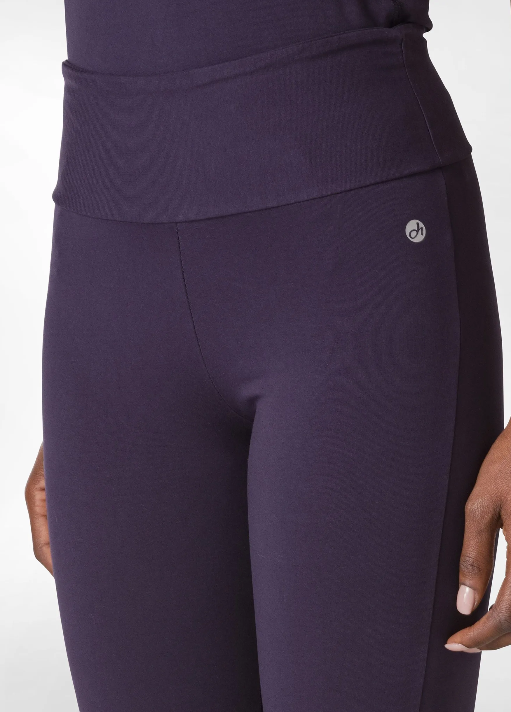 Fashion DEHA Jersey Tight Pants Purple Aubergine Violet
