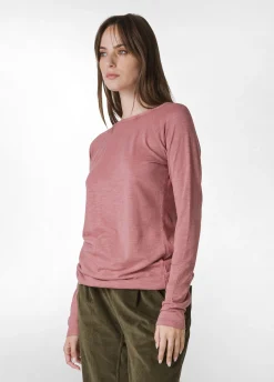 Outlet DEHA Long Sleeves T-Shirt Pink Deco' Rose