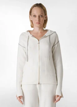 Shop DEHA Lounge Full Zip Cardigan White Milk White