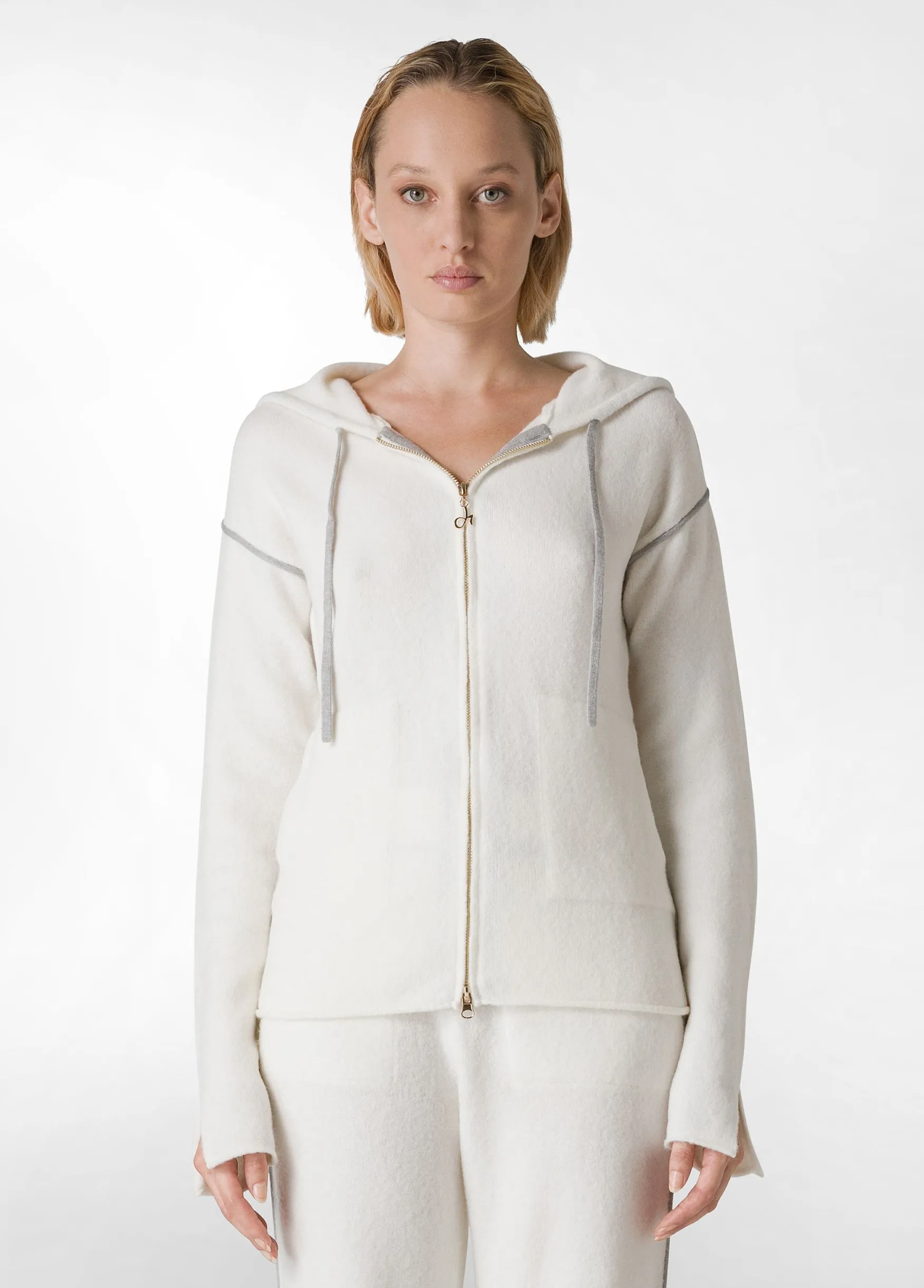 Shop DEHA Lounge Full Zip Cardigan White Milk White