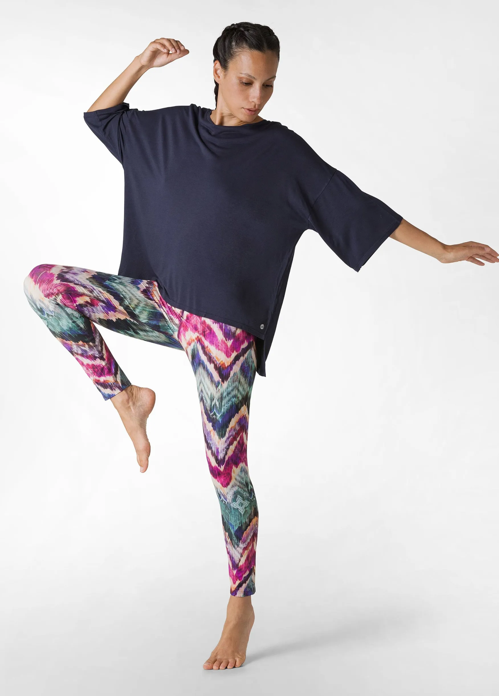 New DEHA Oversize Viscose T-Shirt Blue Blue Night