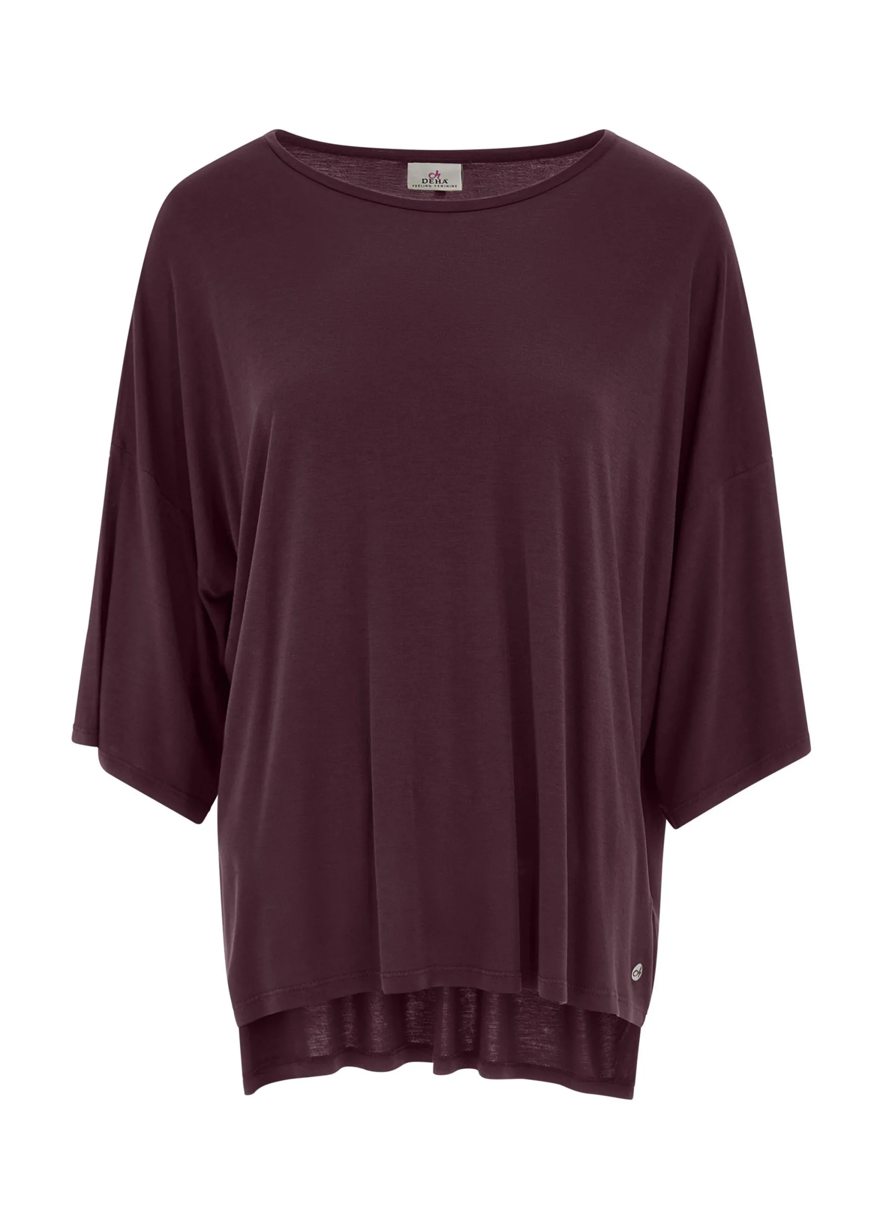 Sale DEHA Oversize Viscose T-Shirt Red Tibetan Red