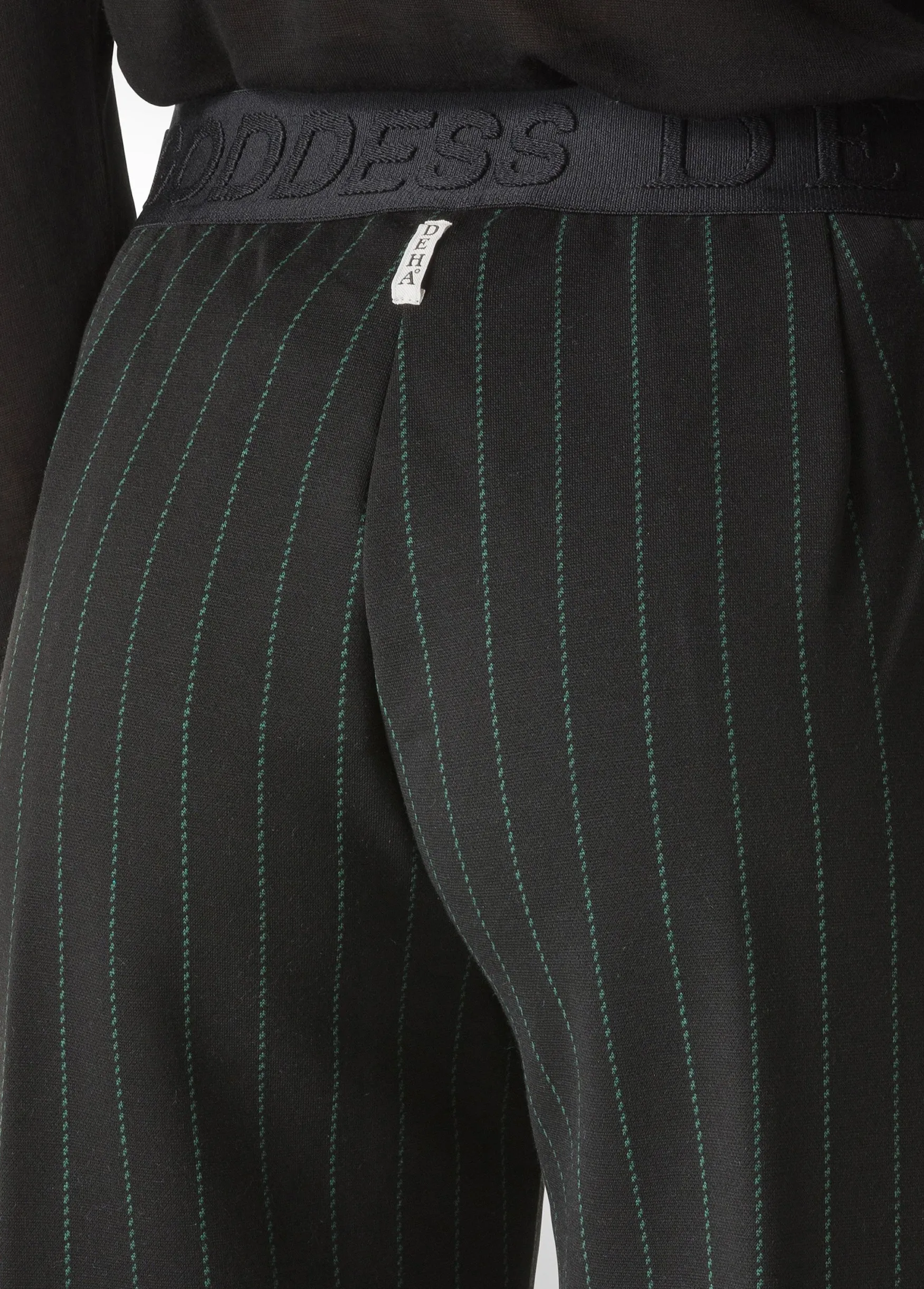 Outlet DEHA Pinstriped Wide Leg Pants Black