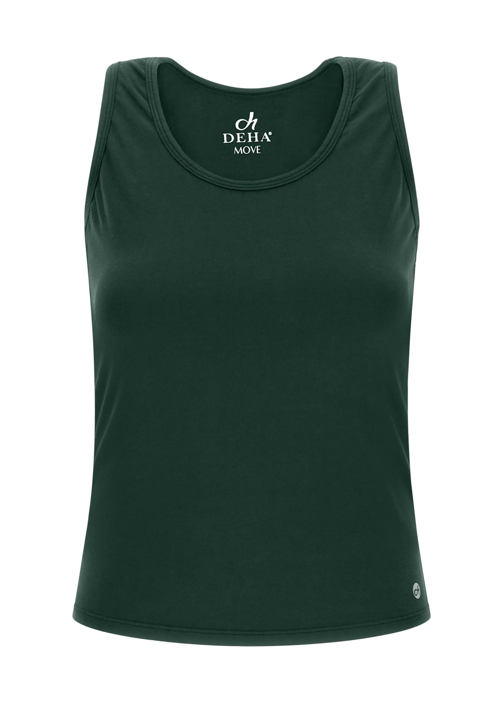 New DEHA Racer Back Tank Top Green Forest Green