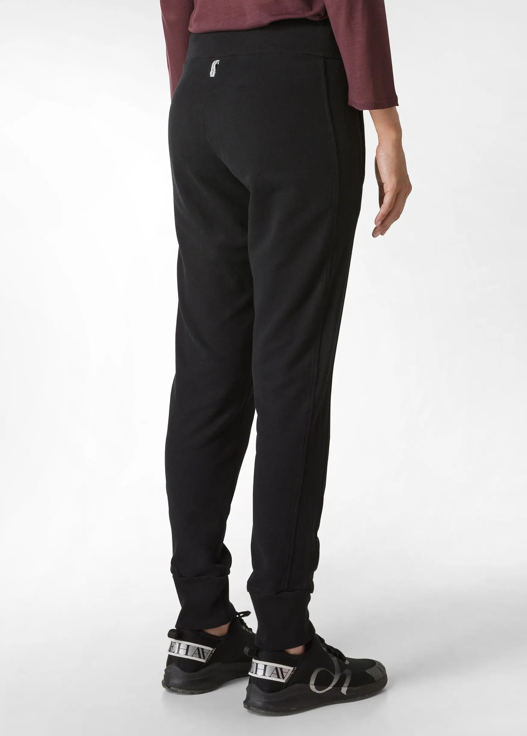 Hot DEHA Ribbed Trims Sweatpants Black
