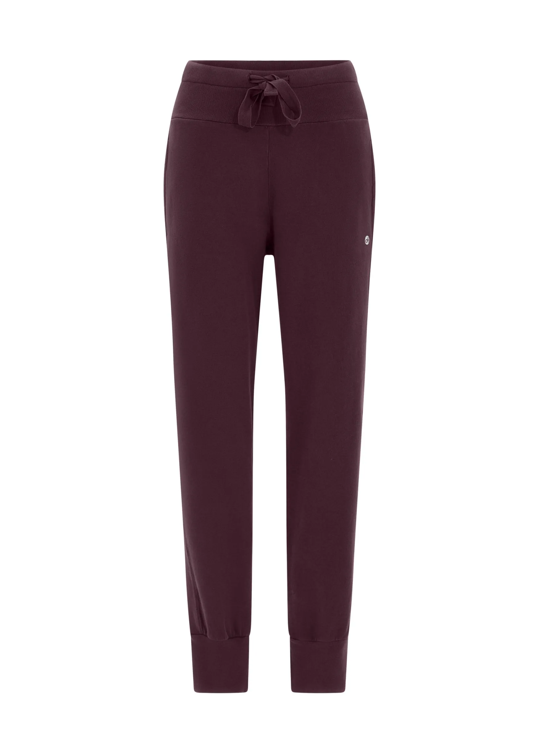 New DEHA Ribbed Trims Sweatpants Red Tibetan Red