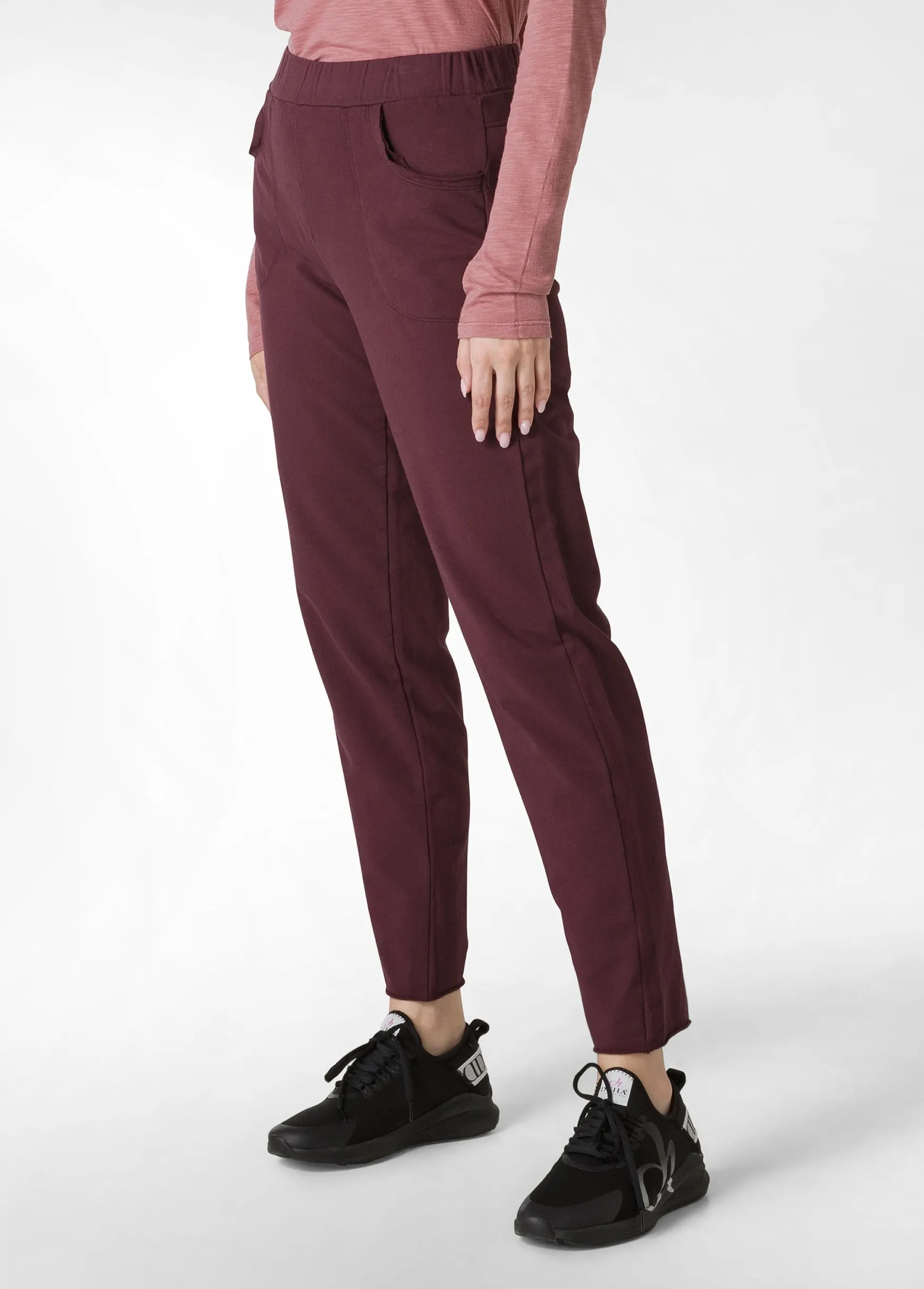 Best DEHA Slim Fit Pants Red Tibetan Red